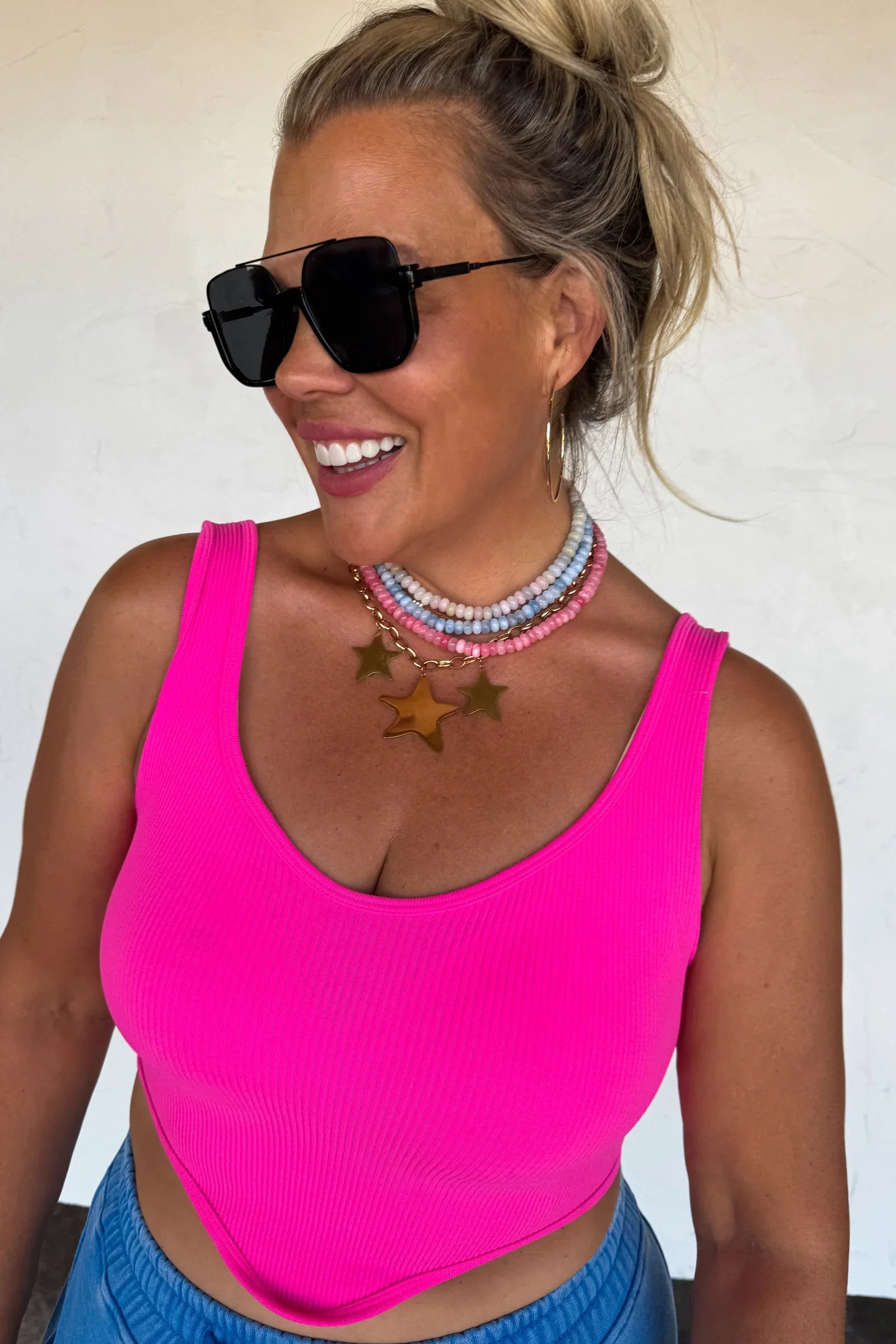 Summer Bead Stone Necklace