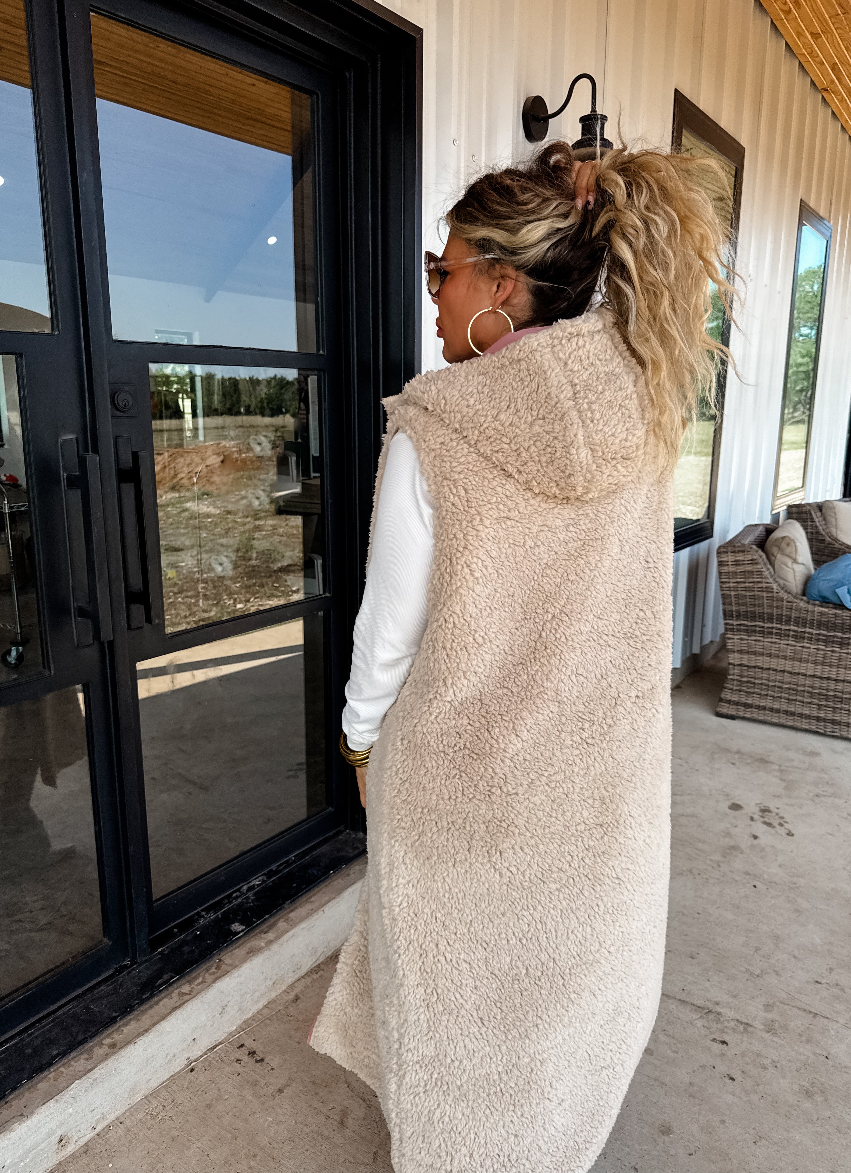 PRE-ORDER: REVERSIBLE SHERPA PUFFER VEST