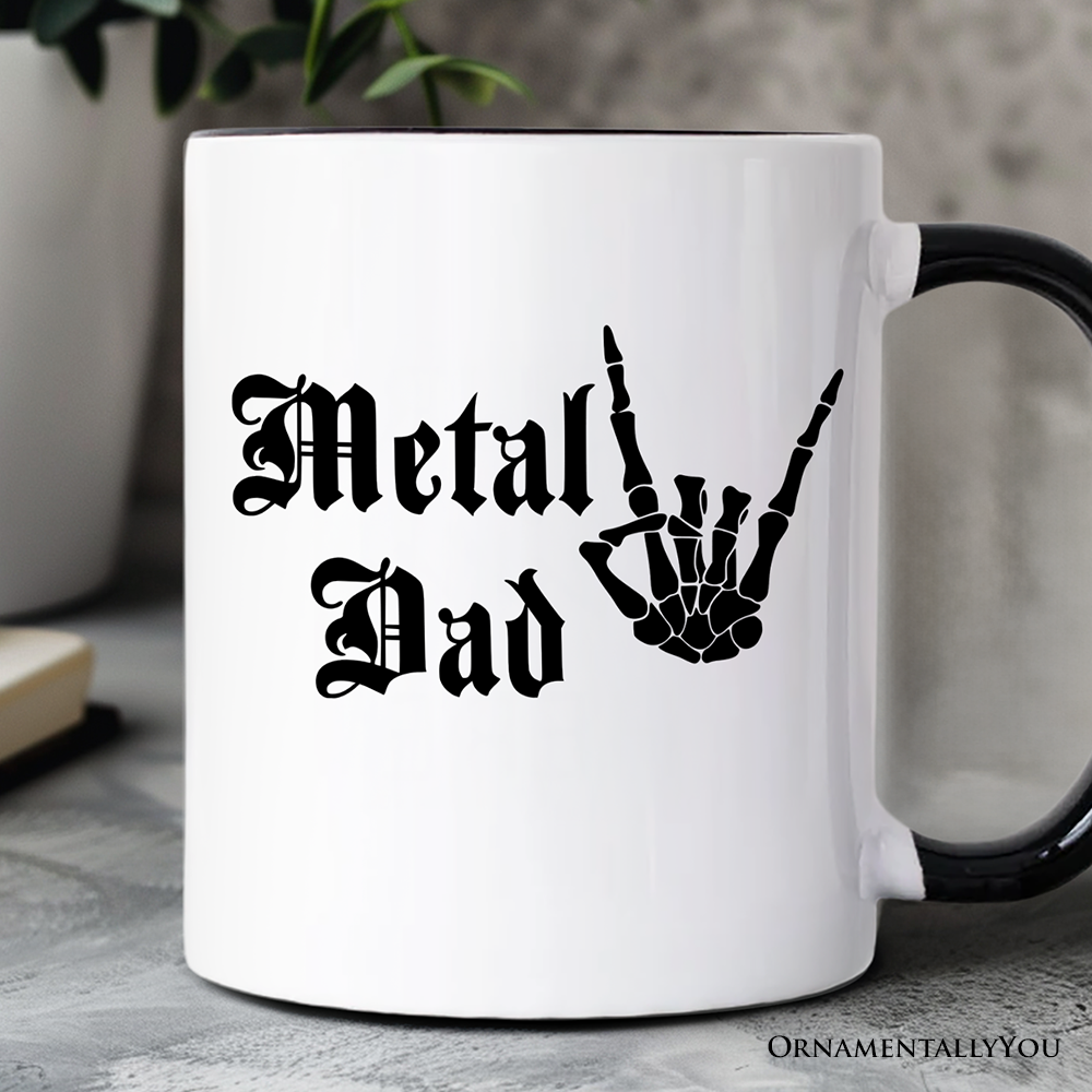 Metal Dad Skeleton Mug