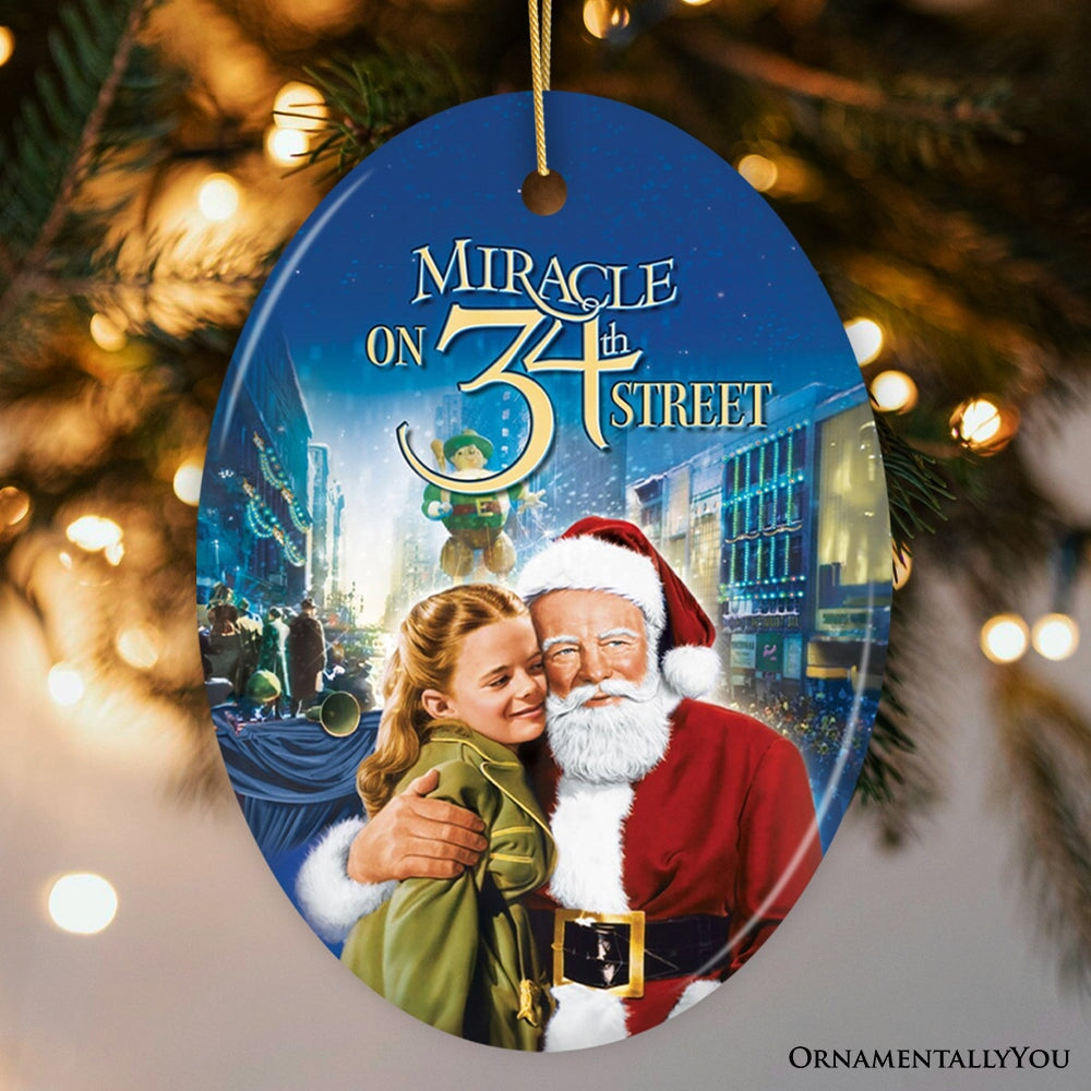 Miracle on 34th Street Christmas Ornament, Nostalgic Classic Movie Gift and Tree Decor