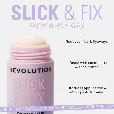Makeup Revolution Slick & Fix Brow; Hair Stick 0.45oz