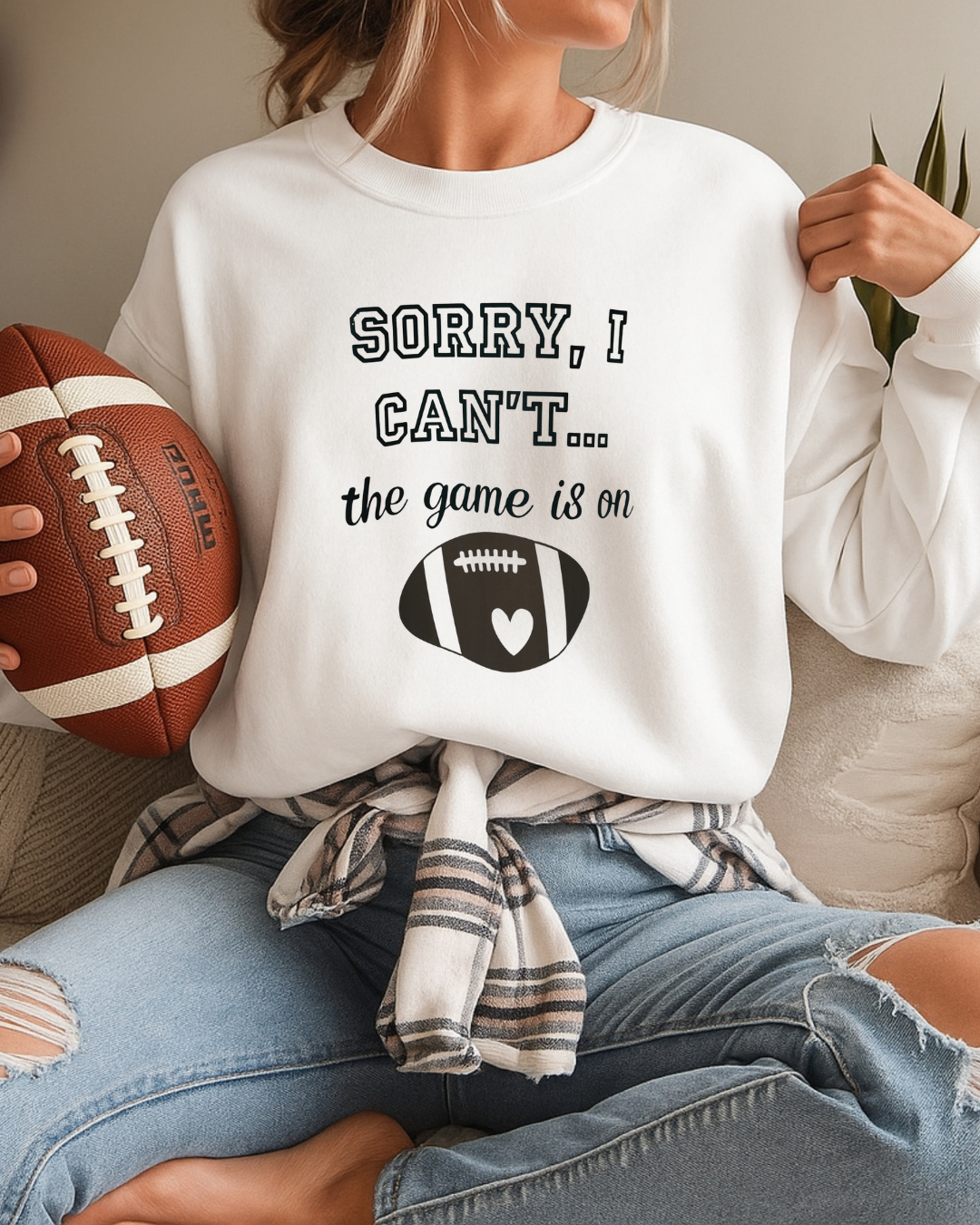 Game Time Excuse Sweatshirt – Football Gameday Fan Gear