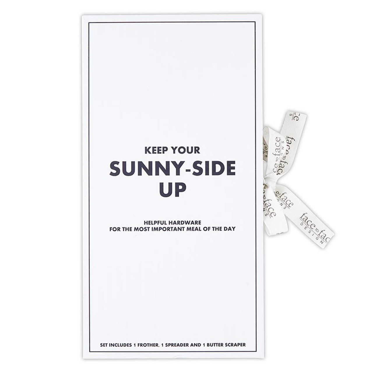 Sunny-Side Up Breakfast Tools Book Box | Frother, Jam Spreader, and Butter Scraper Gift Set