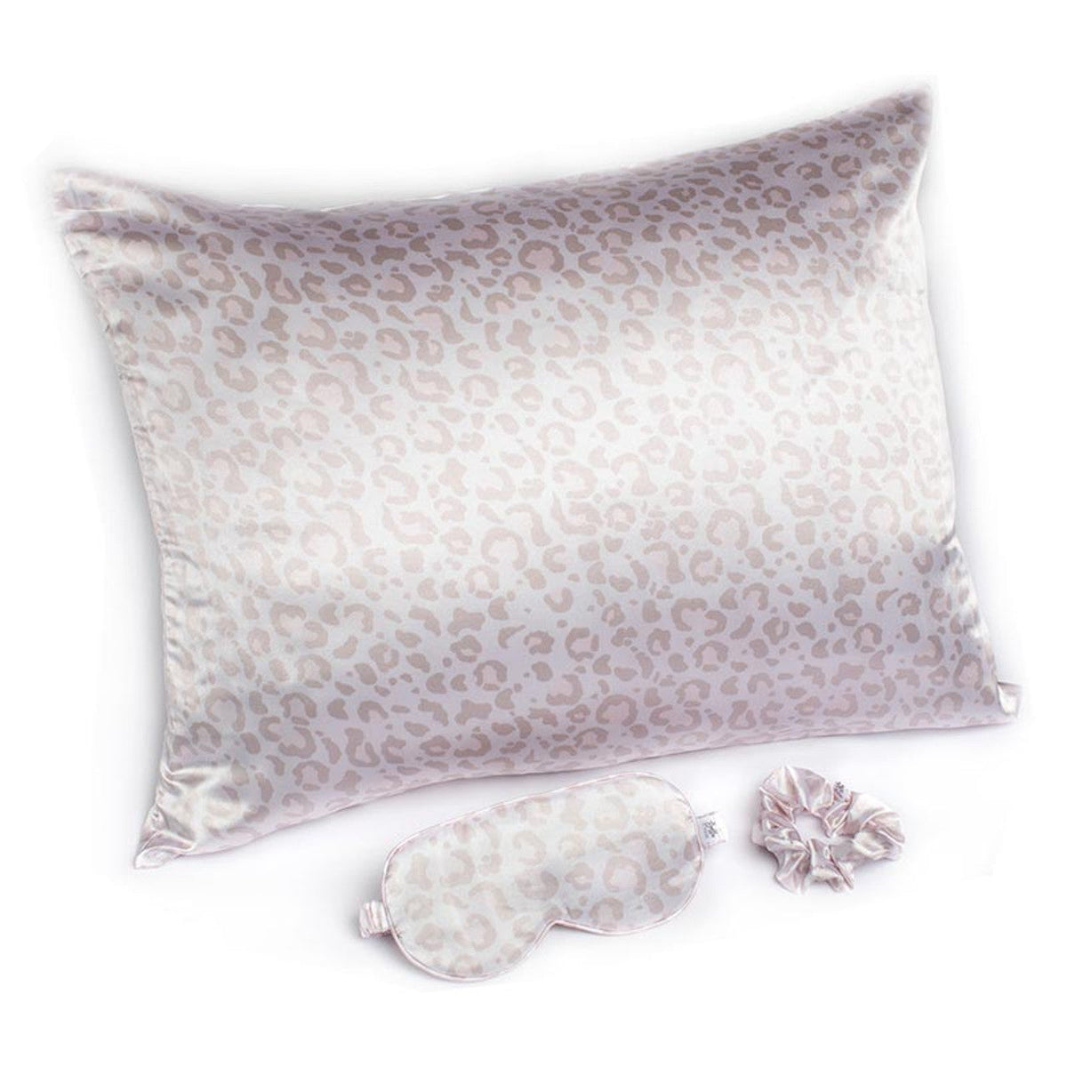 Giftable Leopard Goodnight Gorgeous Satin Sleep Set