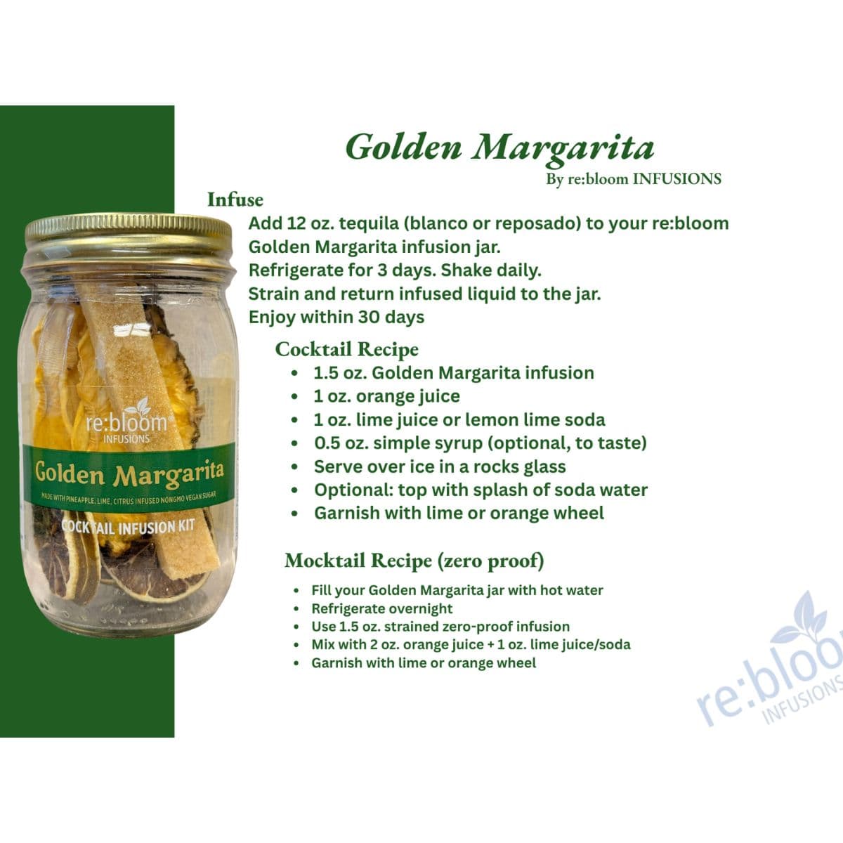 Golden Margarita Cocktail Infusion Kit