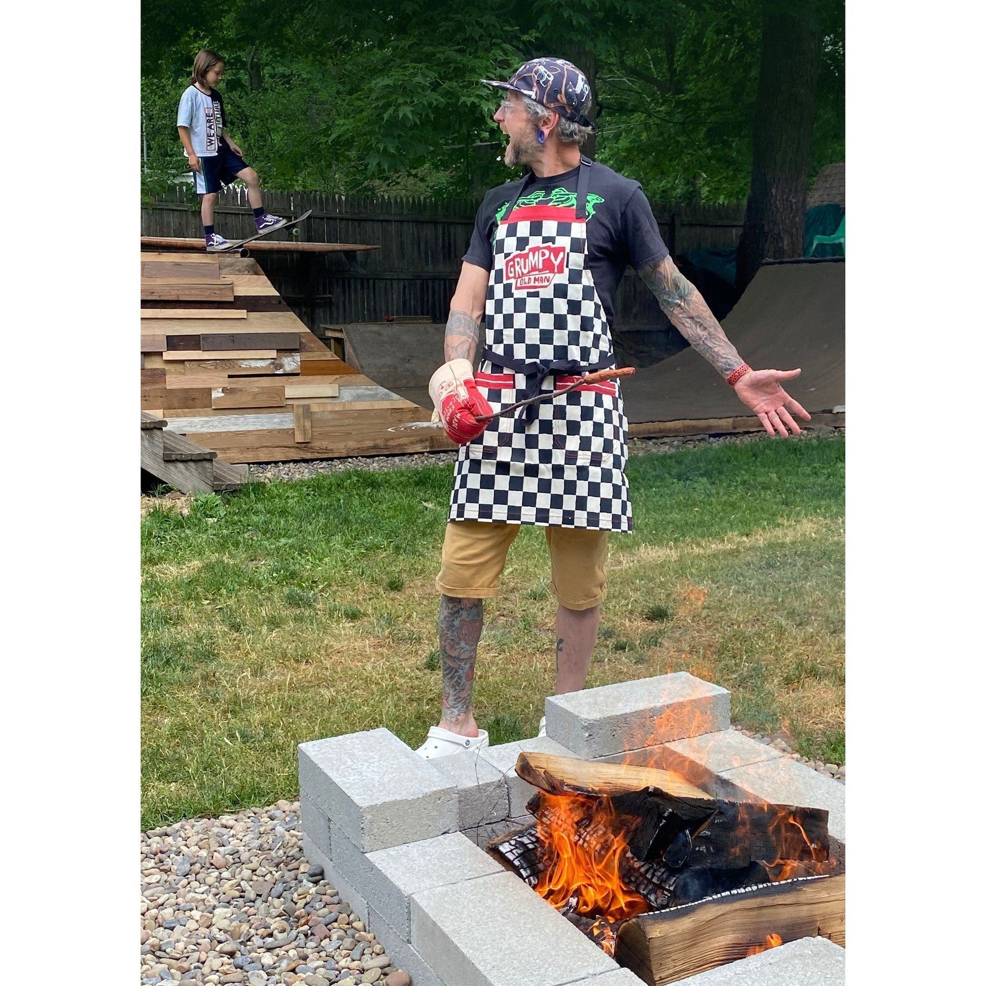 Grumpy Old Man Funny Cooking and BBQ Apron