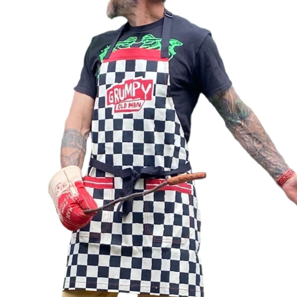 Grumpy Old Man Funny Cooking and BBQ Apron