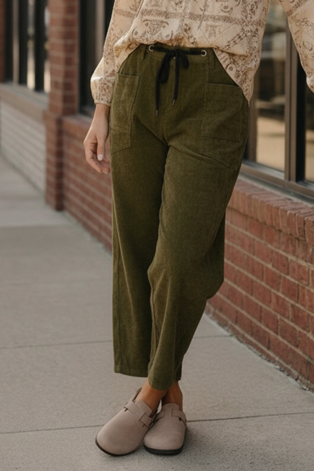 Stealth Mode Olive Drawstring Pants