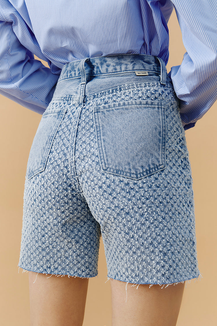 Venice Tweed High Rise Shorts