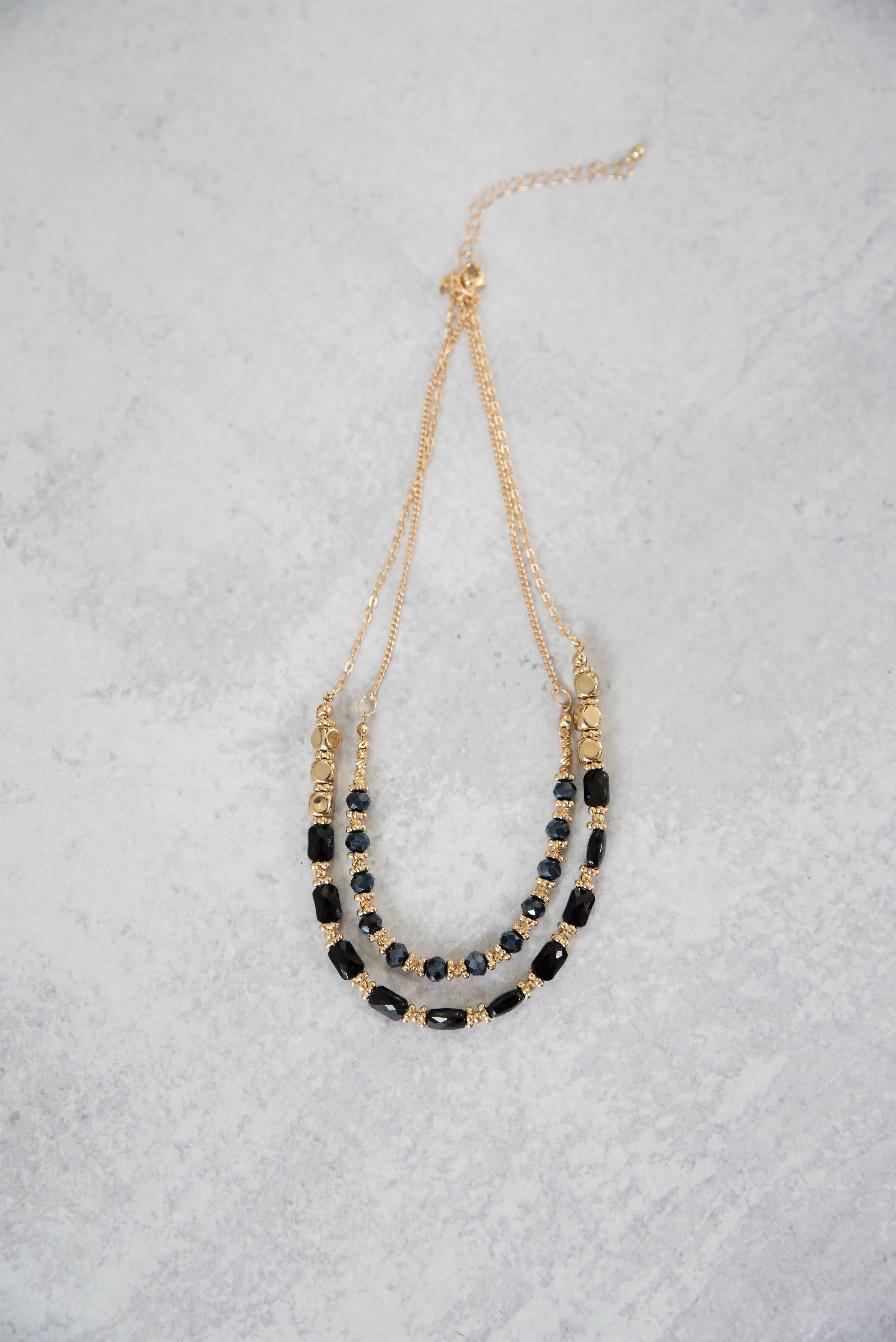 In the Moment Necklace in Black