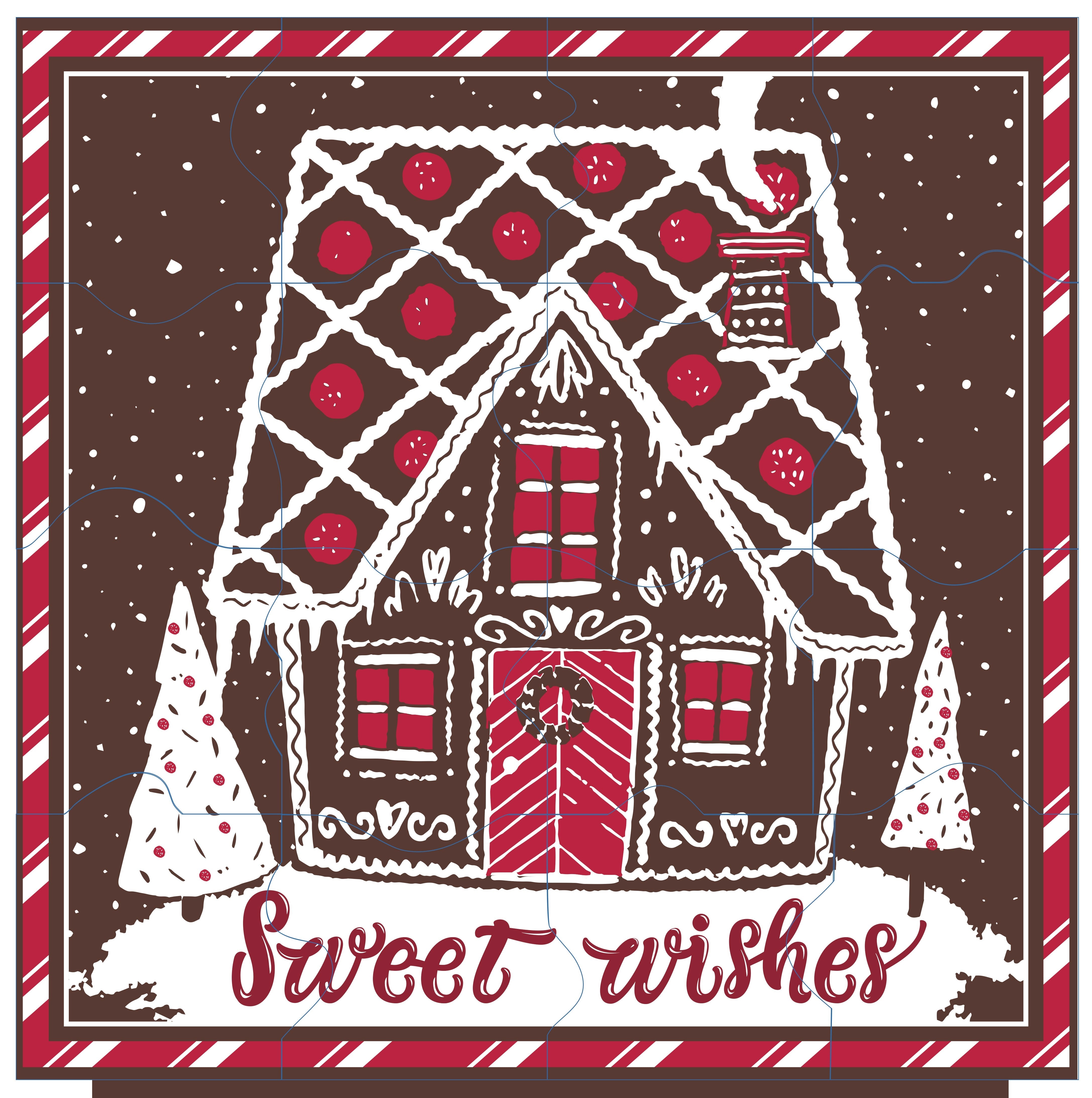 Gingerbread House Chocolate Puzzle - Patent Pending