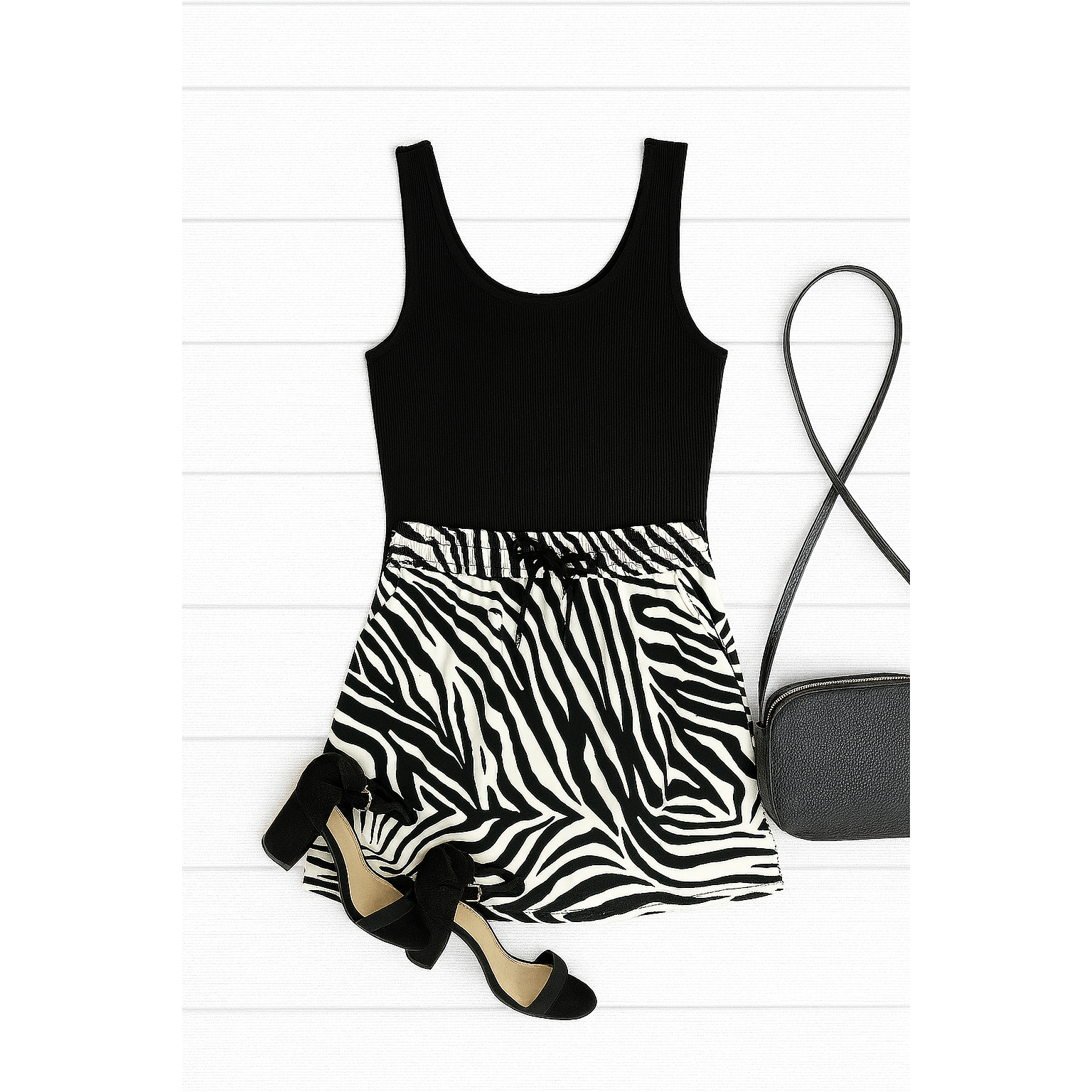 The Zoe - Zebra Print Jogger Skirt