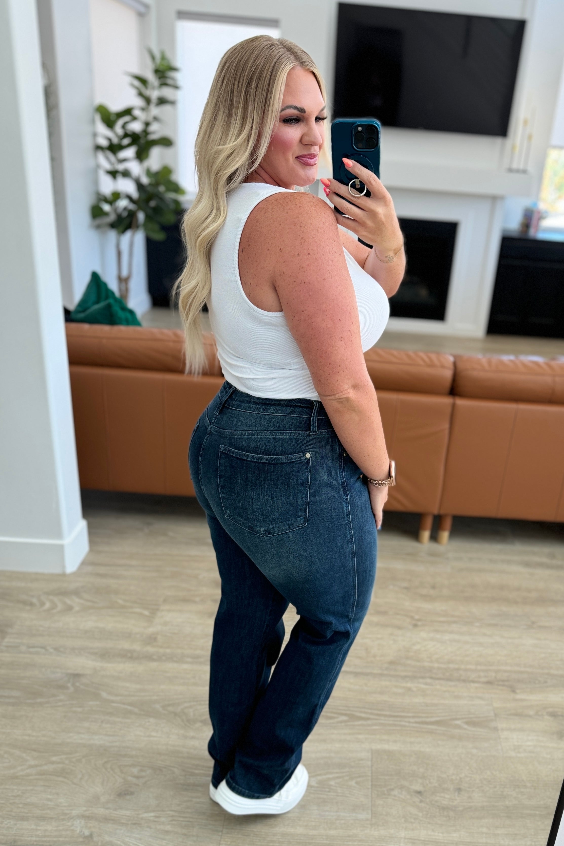 Muriel Mid Rise Control Top Classic Straight Jeans - 1/25
