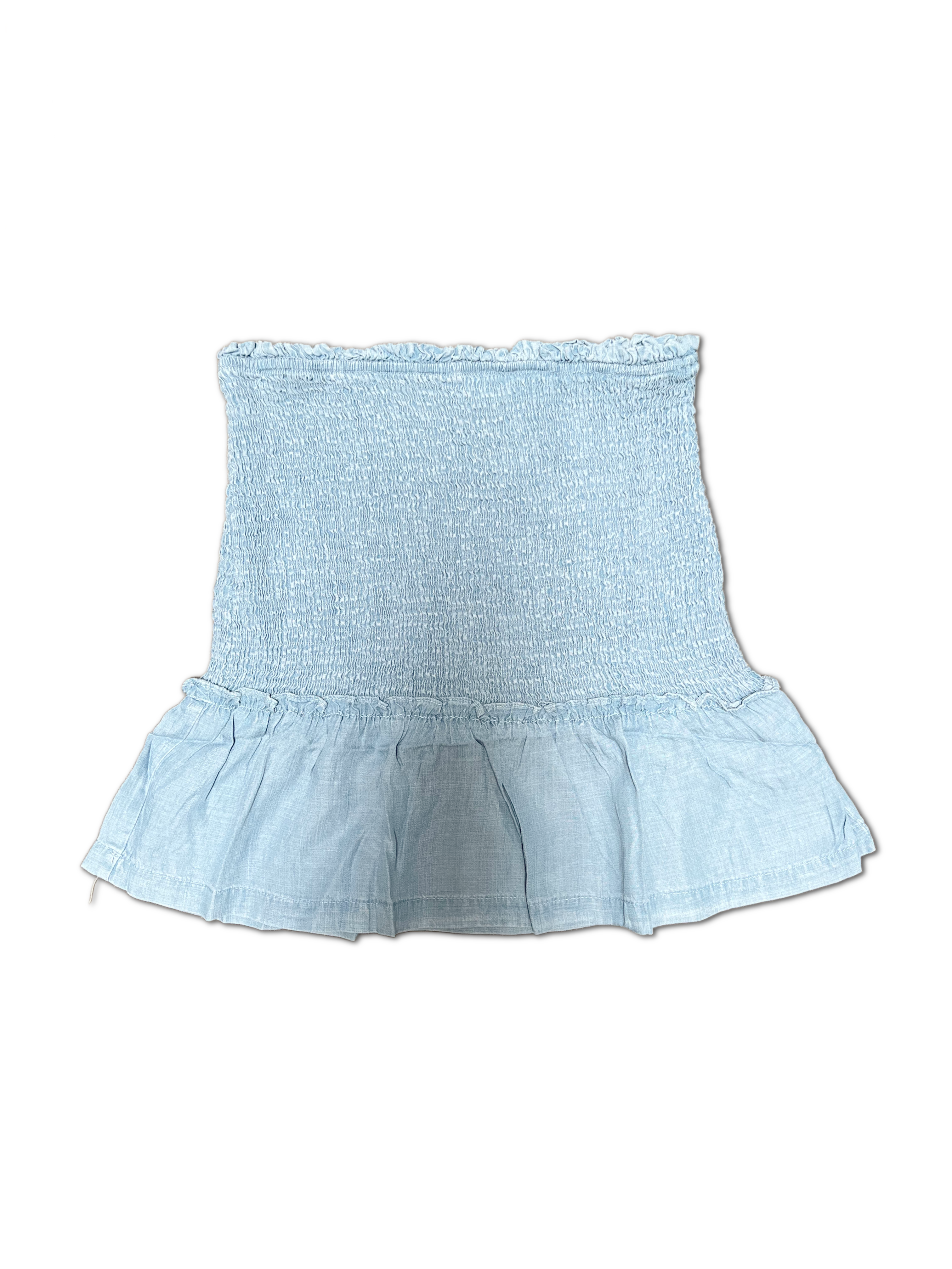 Chambray All Day - Smocked Skirt