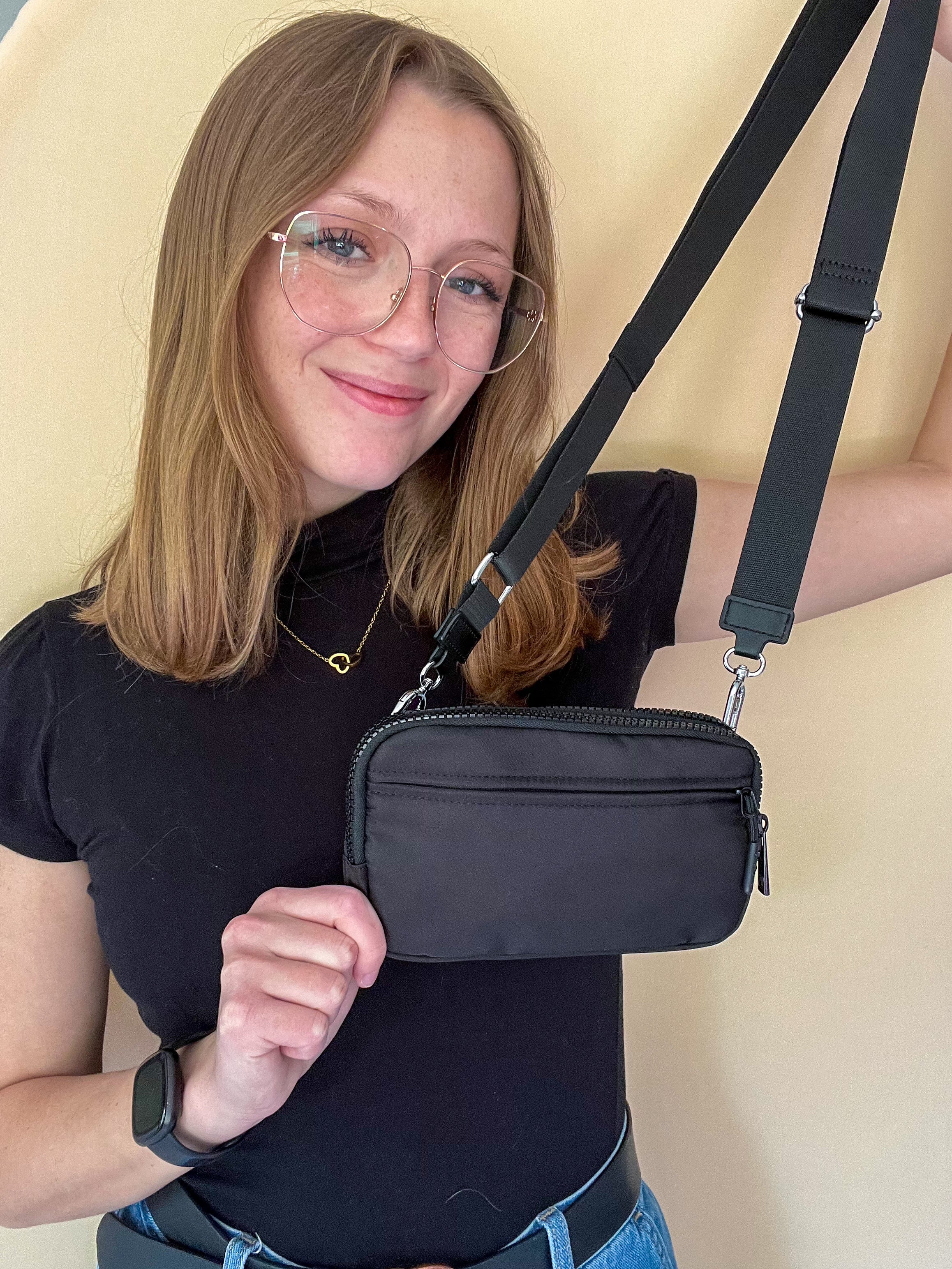 Convertible Crossbody & Wristlet Wallet Bag – 7 Colors | 2-Zipper Purse with Card Slots, Phone Holder & Adjustable Strap