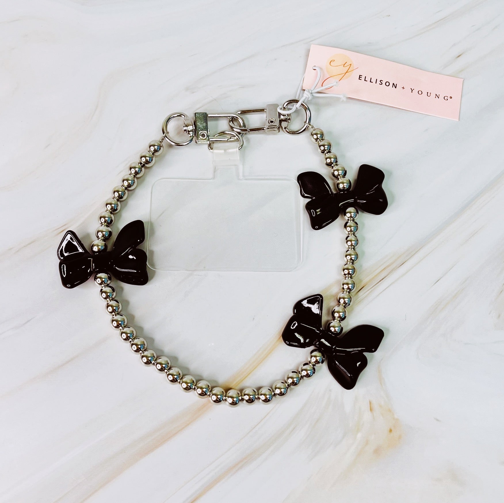Bows And Beads Phone Wrist Lanyard and Cross Body Phone Lanyard Set