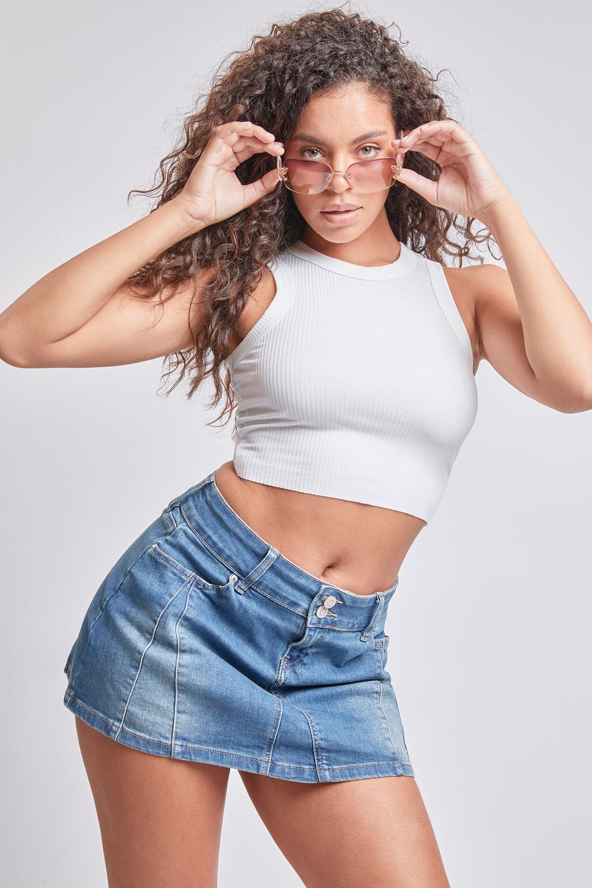 Denim Micro Skirt
