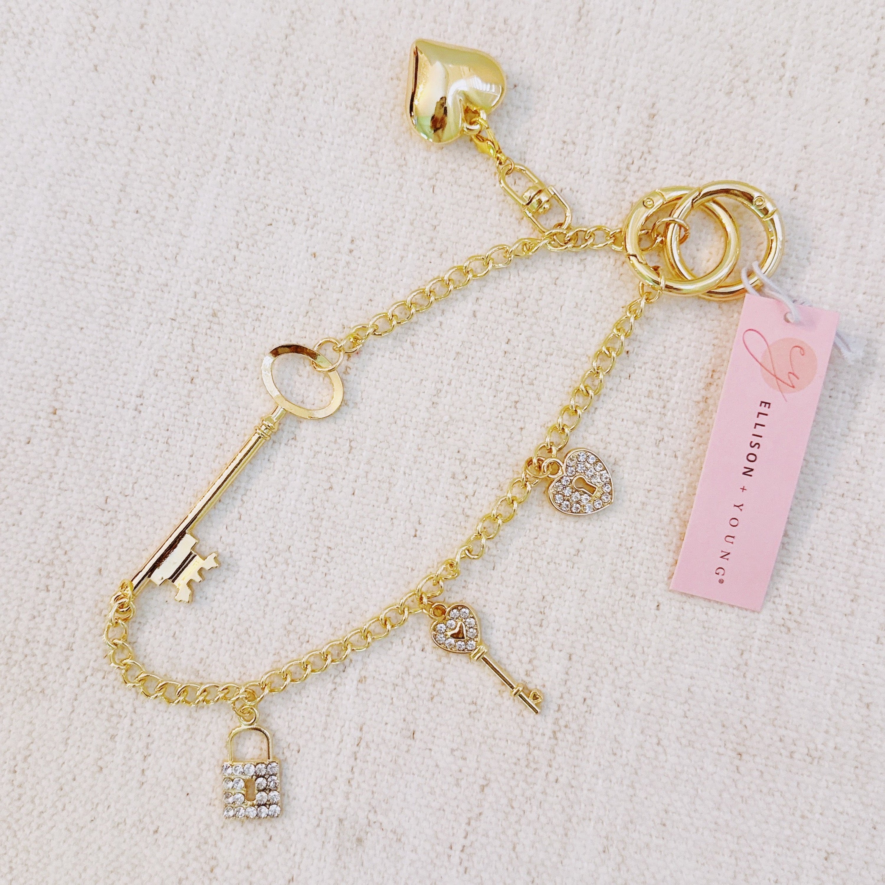 Key to My Heart Bag Charm