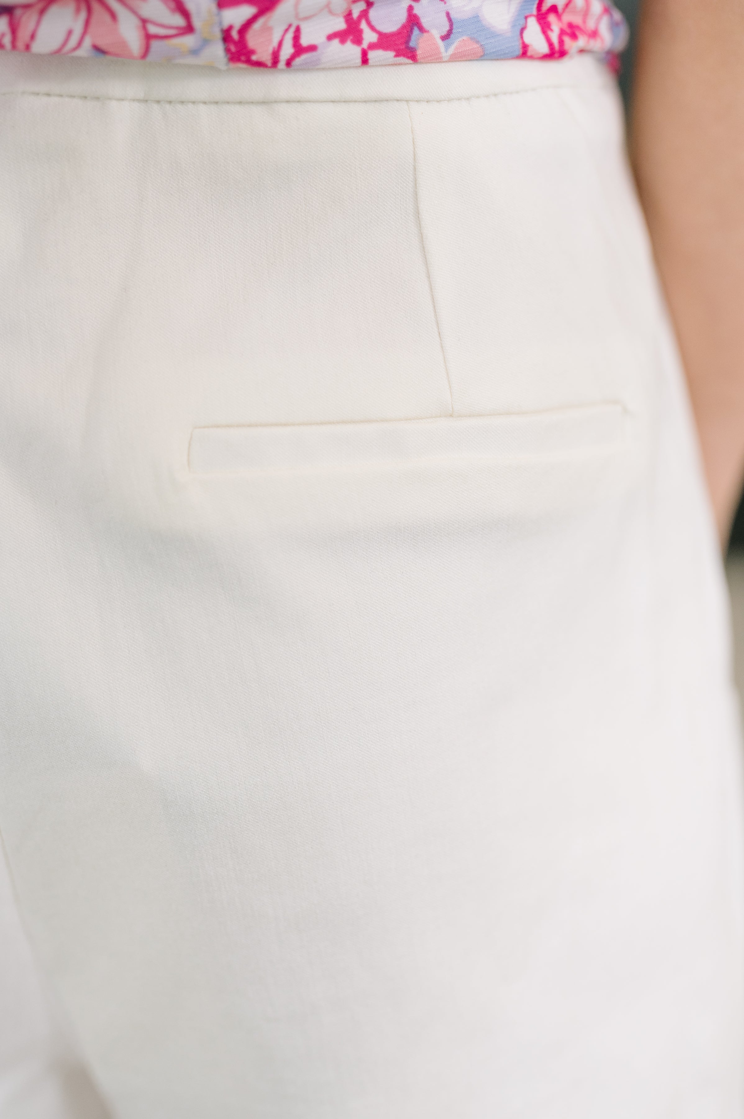 Only Pair High Waisted Wide Leg Bottoms in Off White