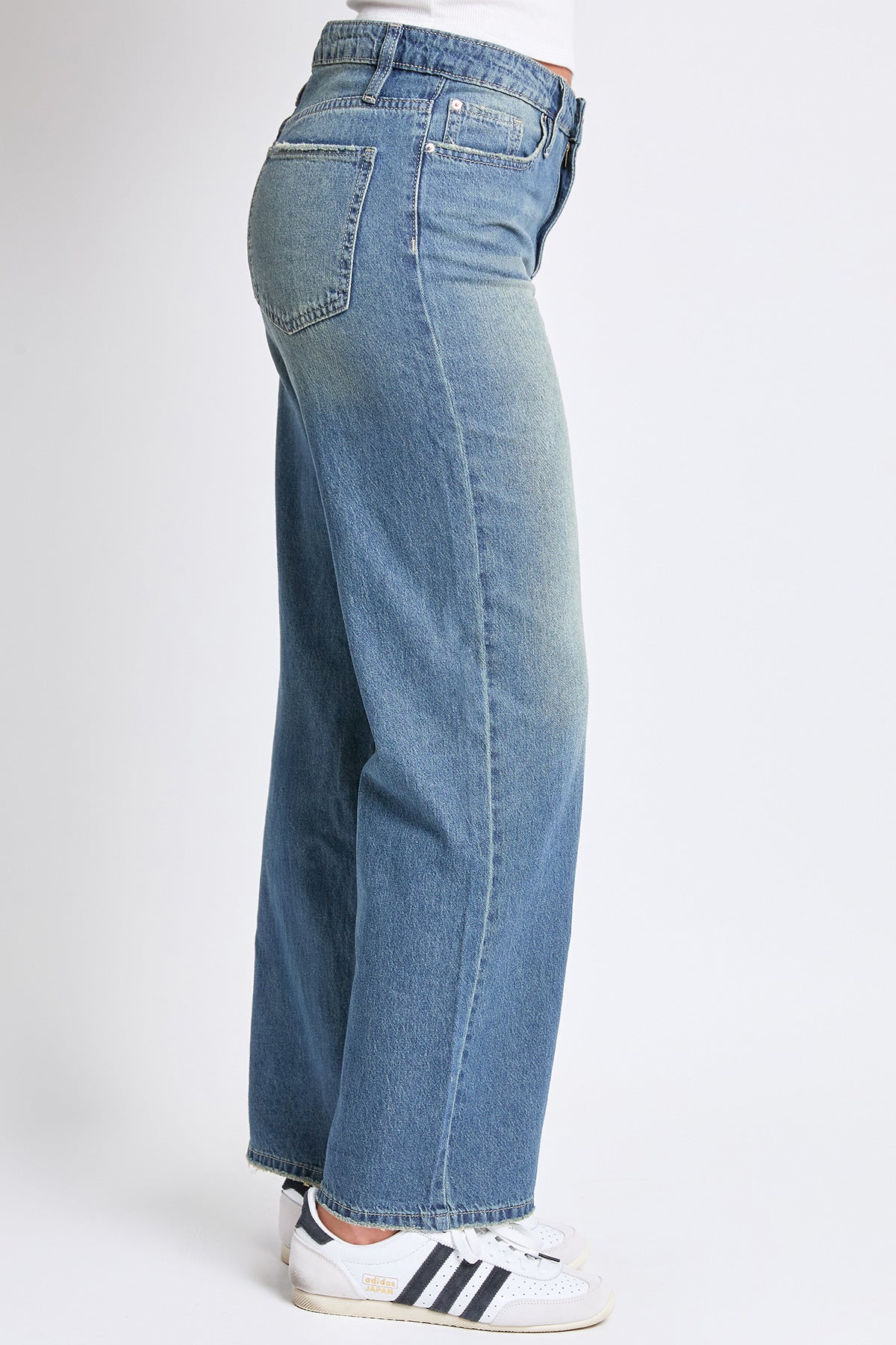 Relaxed Wide Leg Rigid Denim Jeans