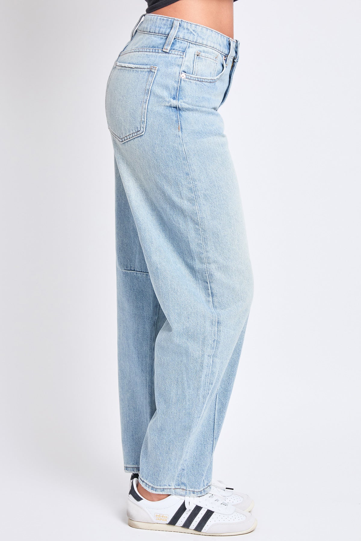 Rigid Detailed Barrel Jeans