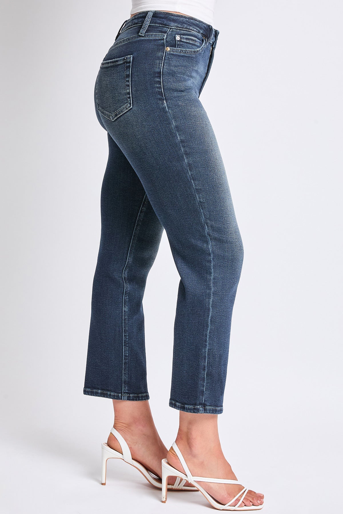 Luxe High Rise Vintage Stretch Straight Leg Jeans