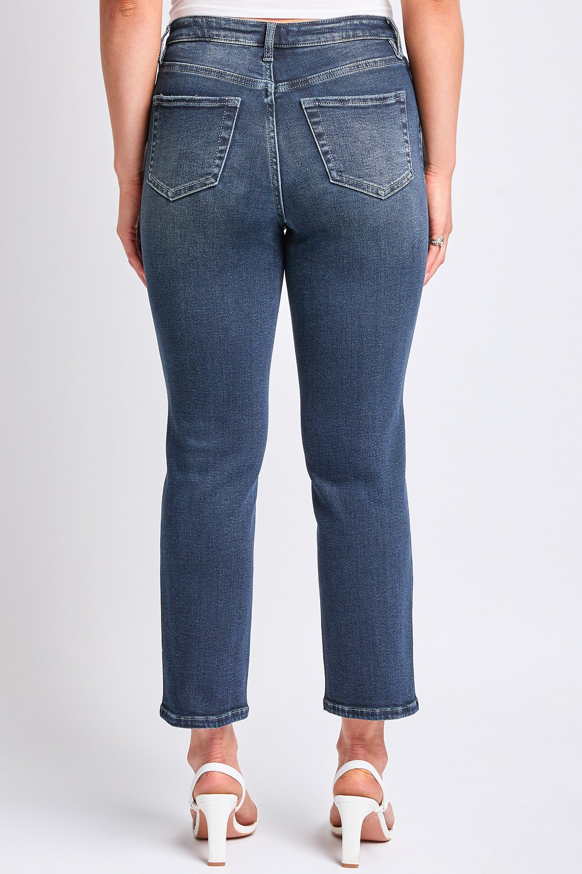 Luxe High Rise Vintage Stretch Straight Leg Jeans