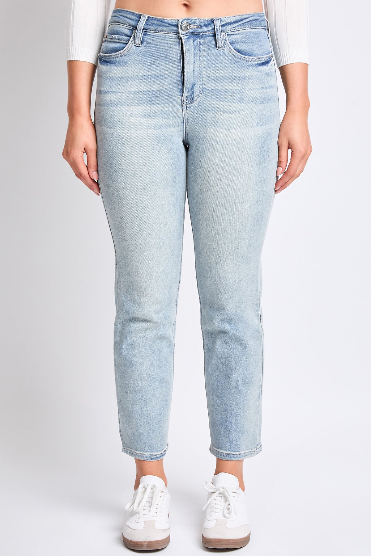 Luxe High Rise Vintage Stretch Straight Leg Jeans
