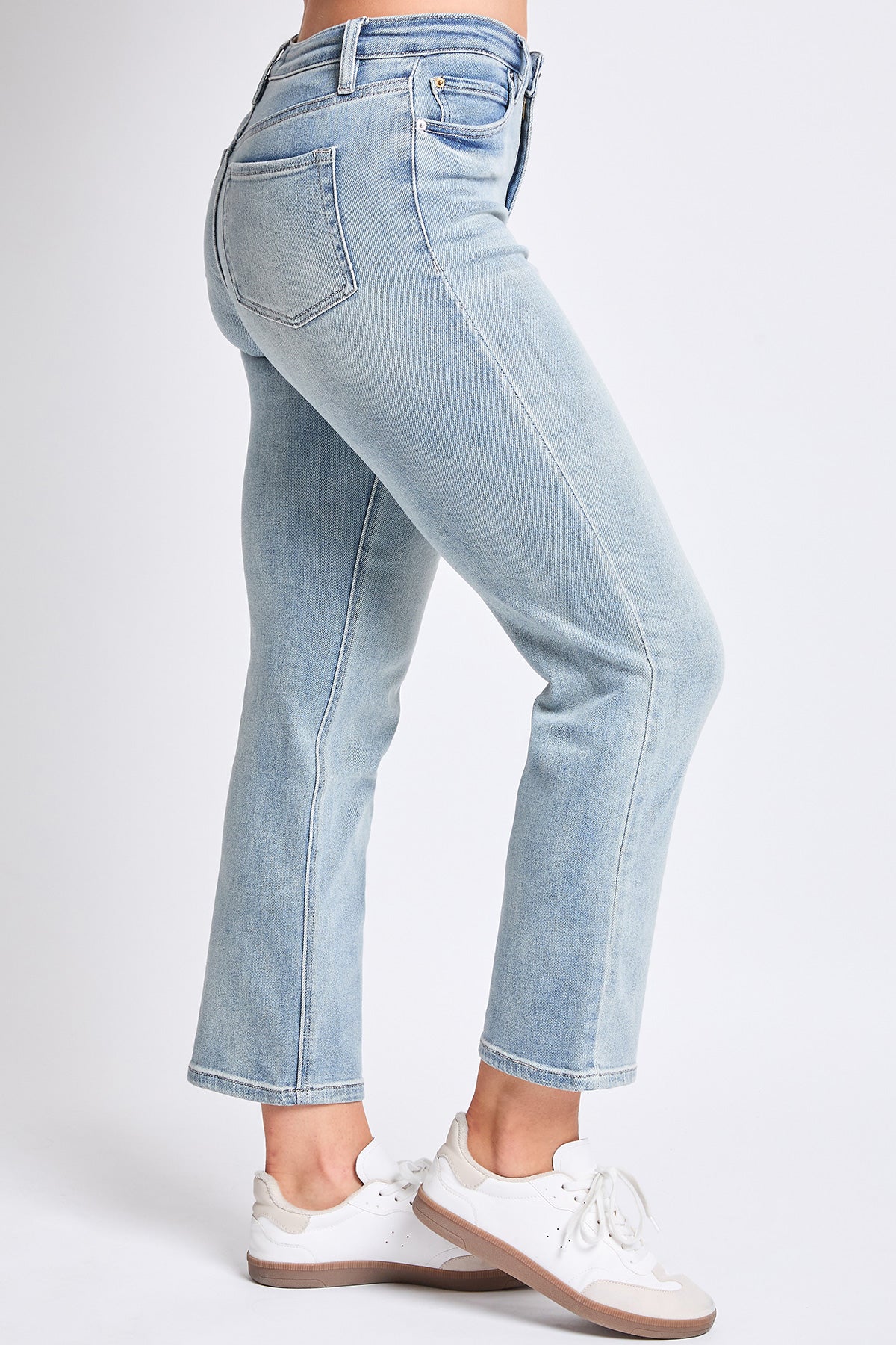 Luxe High Rise Vintage Stretch Straight Leg Jeans