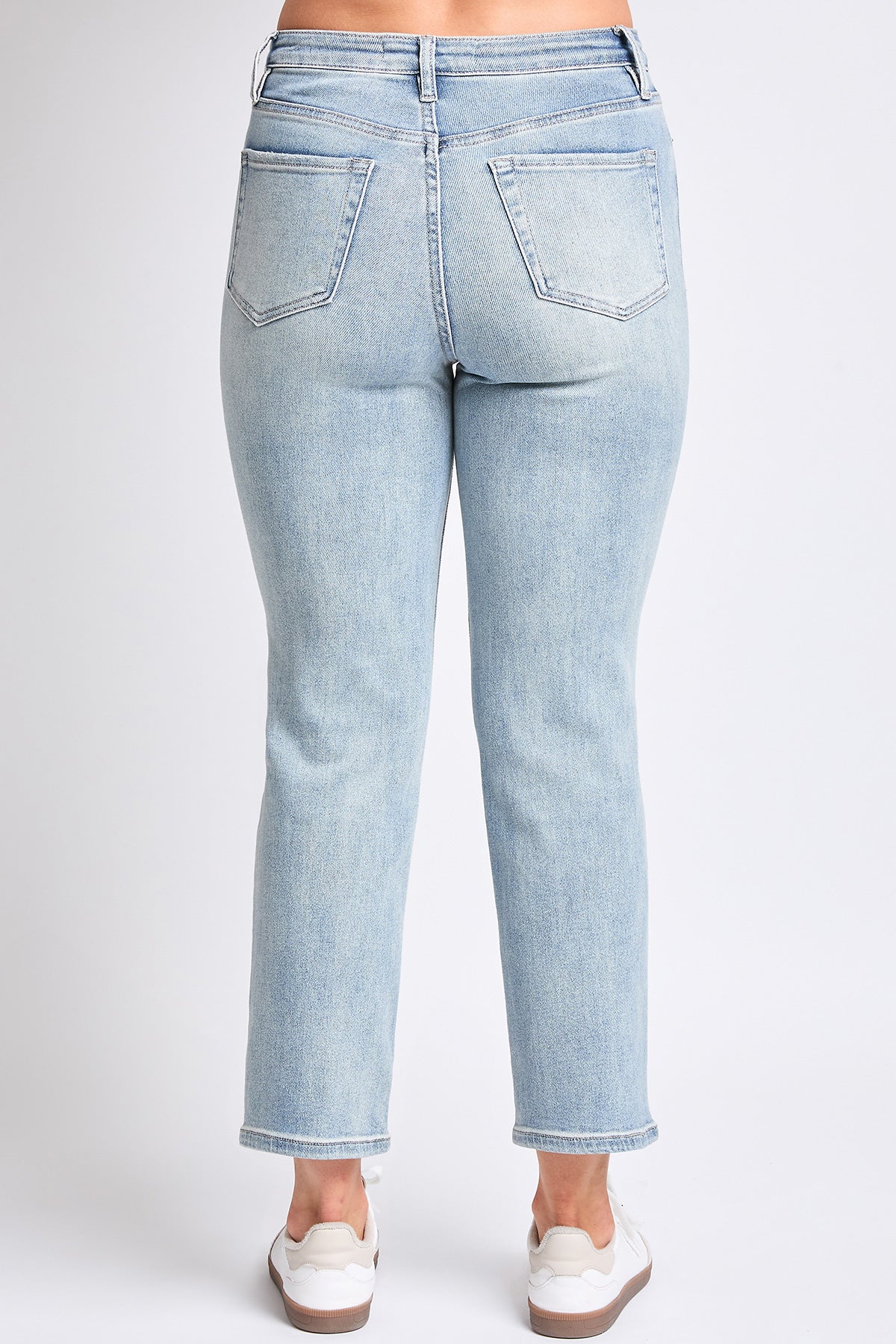 Luxe High Rise Vintage Stretch Straight Leg Jeans