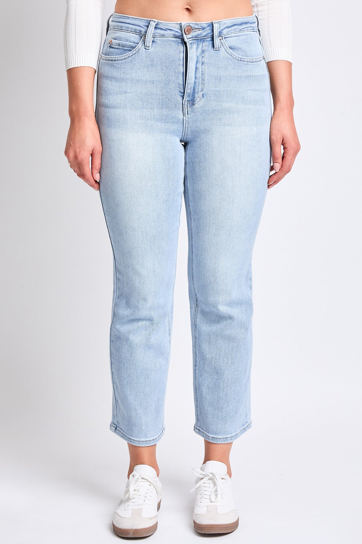Luxe High Rise Vintage Stretch Straight Leg Jeans