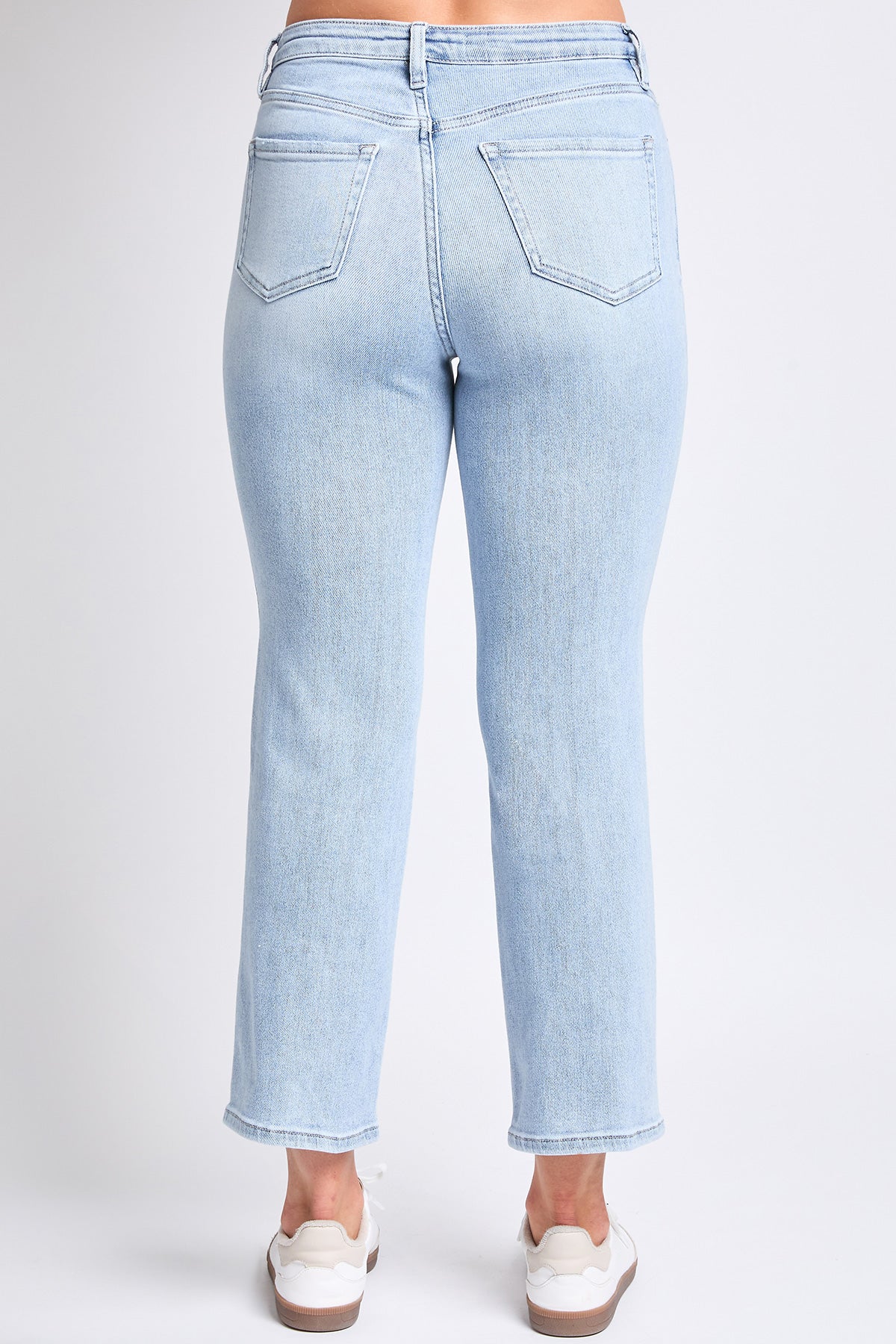 Luxe High Rise Vintage Stretch Straight Leg Jeans