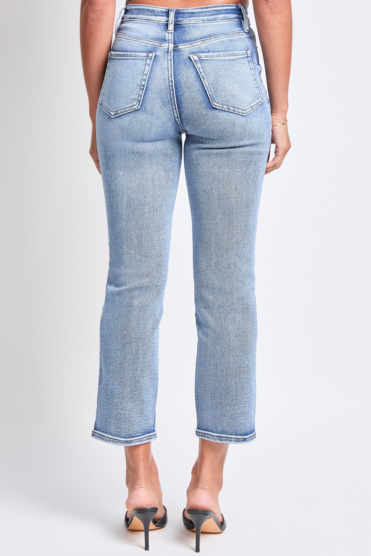 Luxe High Rise Vintage Stretch Straight Leg Jeans