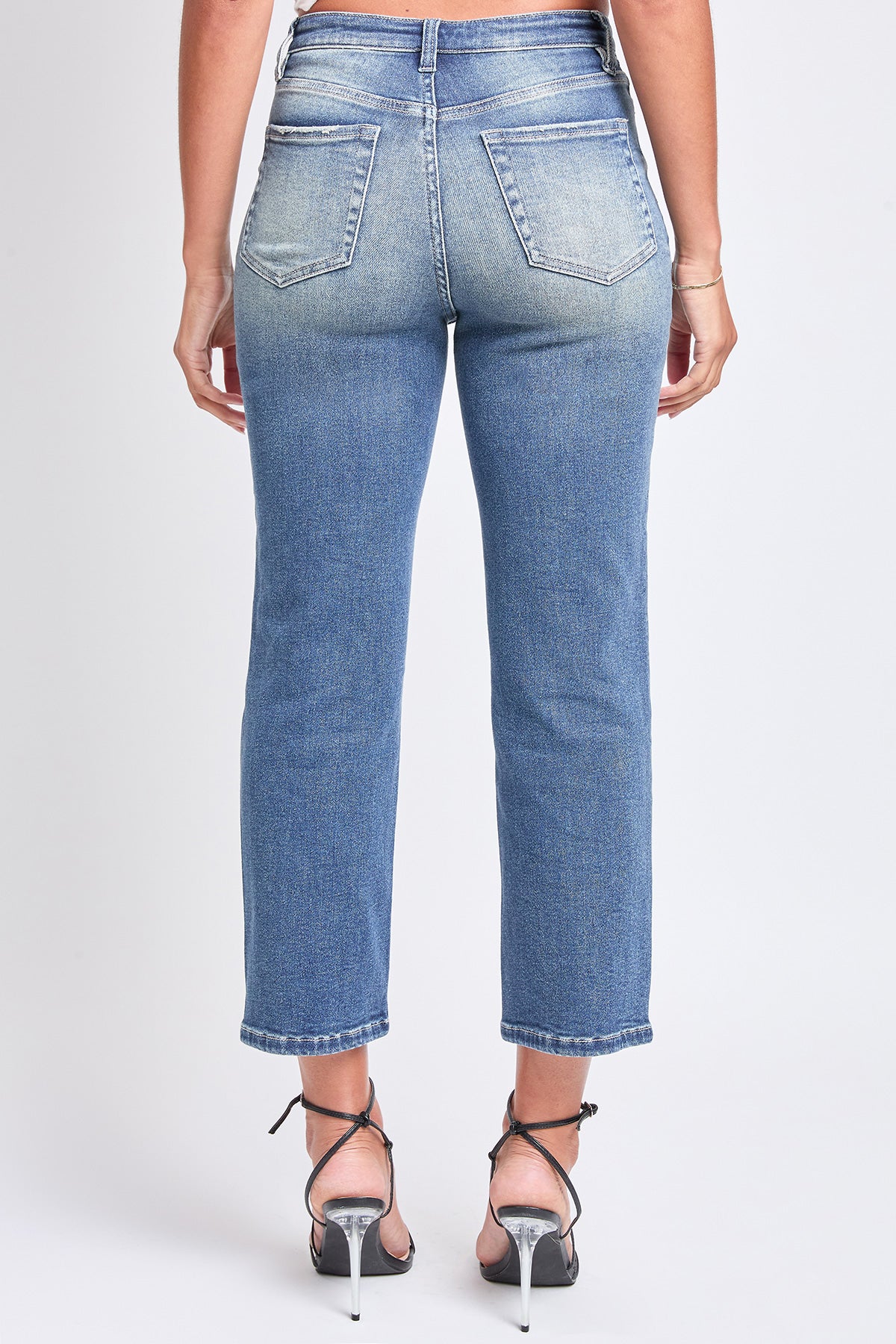 Luxe High Rise Vintage Stretch Straight Leg Jeans