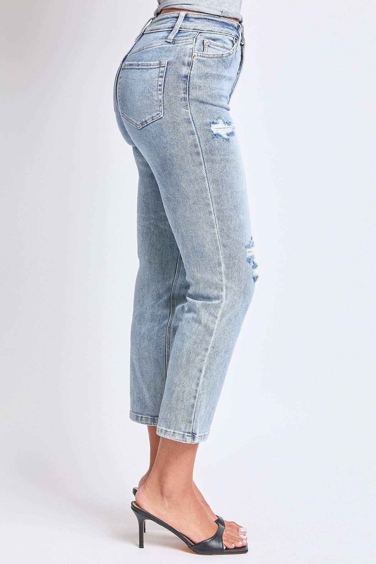 Luxe High Rise Vintage Stretch Straight Leg Jeans