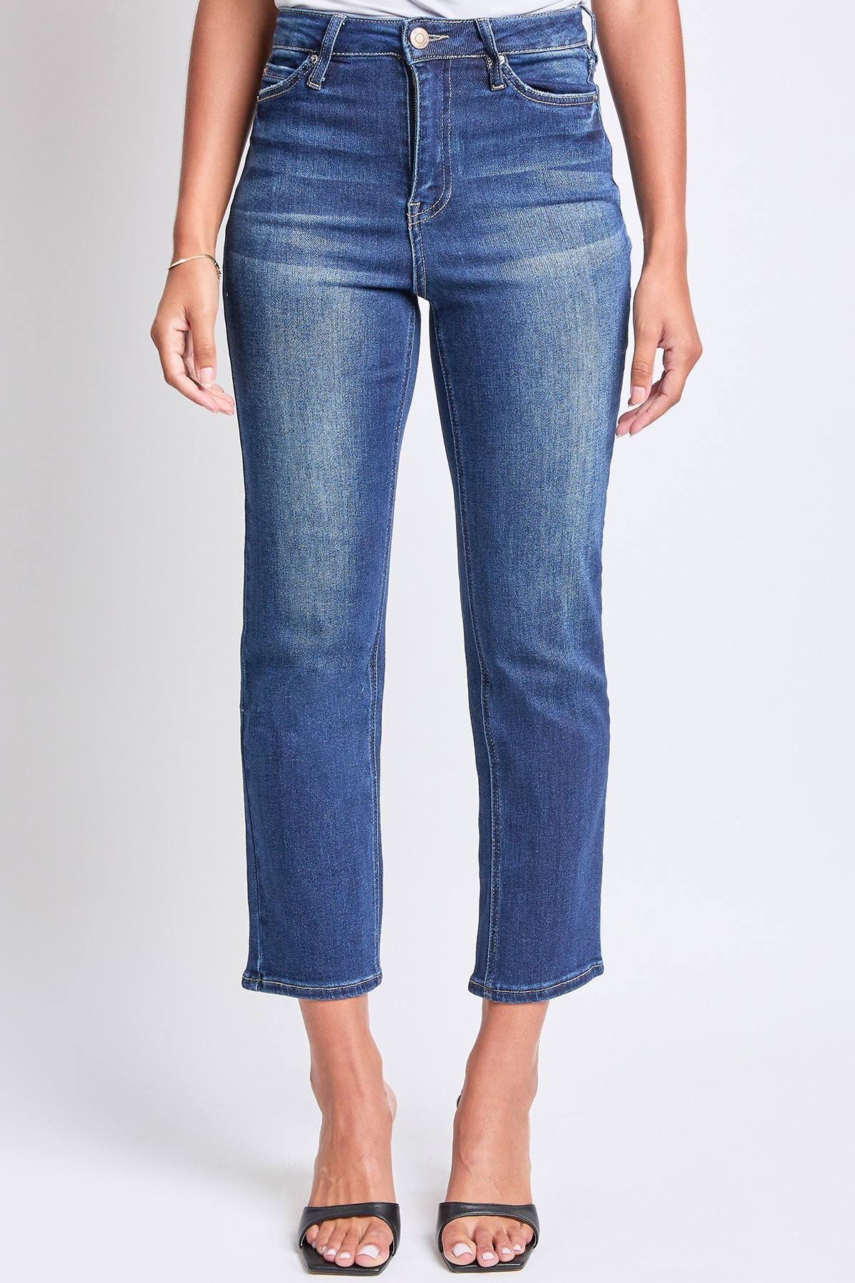 Luxe High Rise Vintage Stretch Straight Leg Jeans