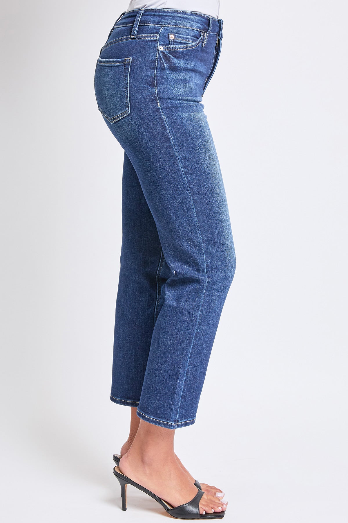 Luxe High Rise Vintage Stretch Straight Leg Jeans
