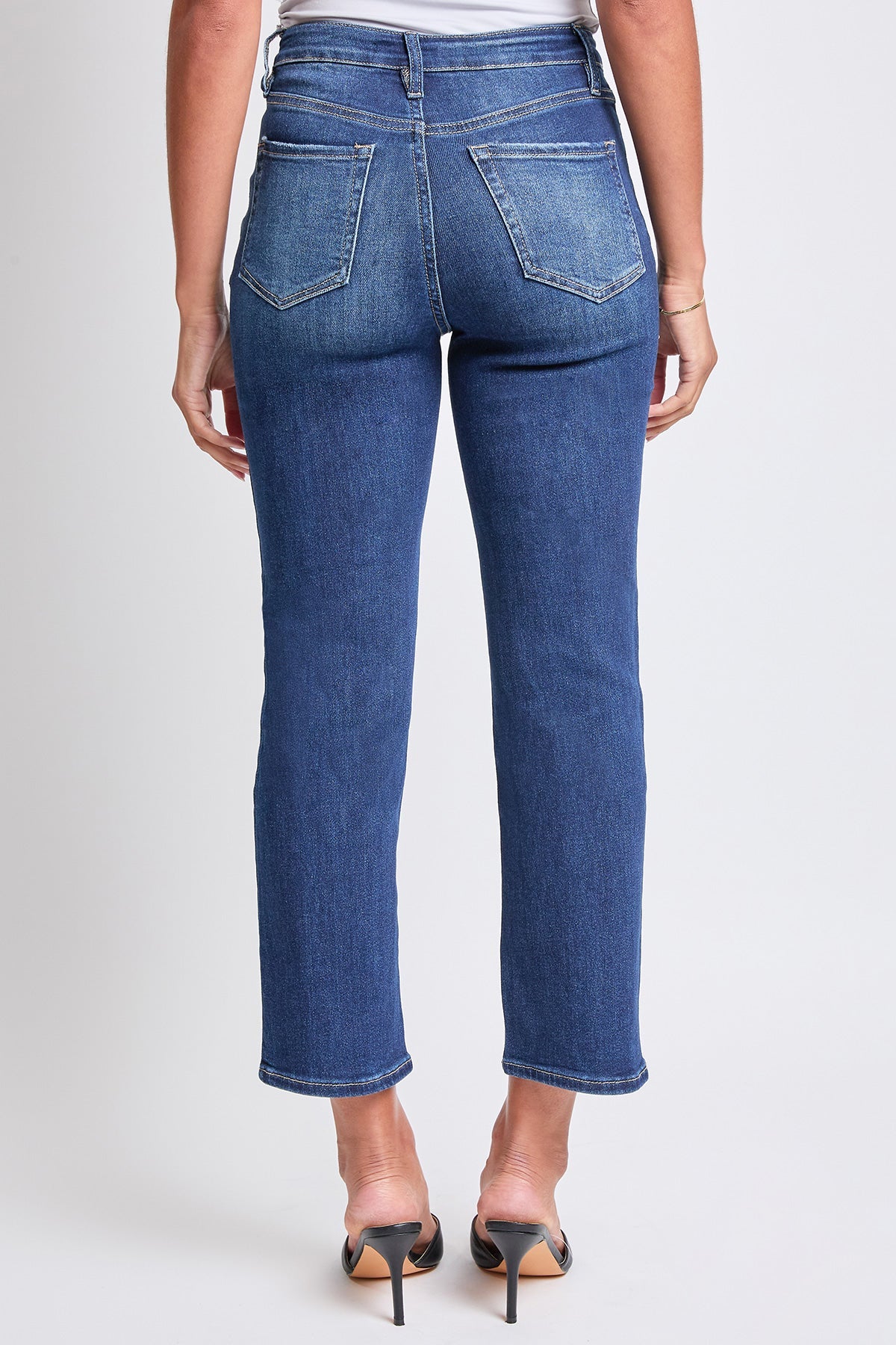 Luxe High Rise Vintage Stretch Straight Leg Jeans