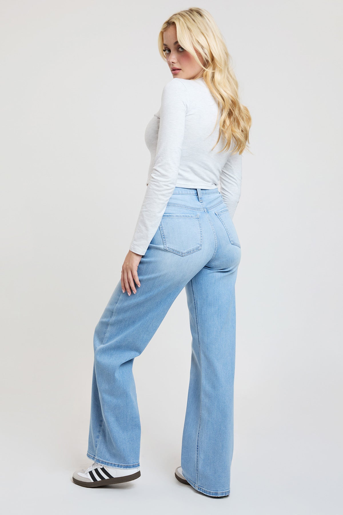 Super Soft High Rise Wide Leg Jeans