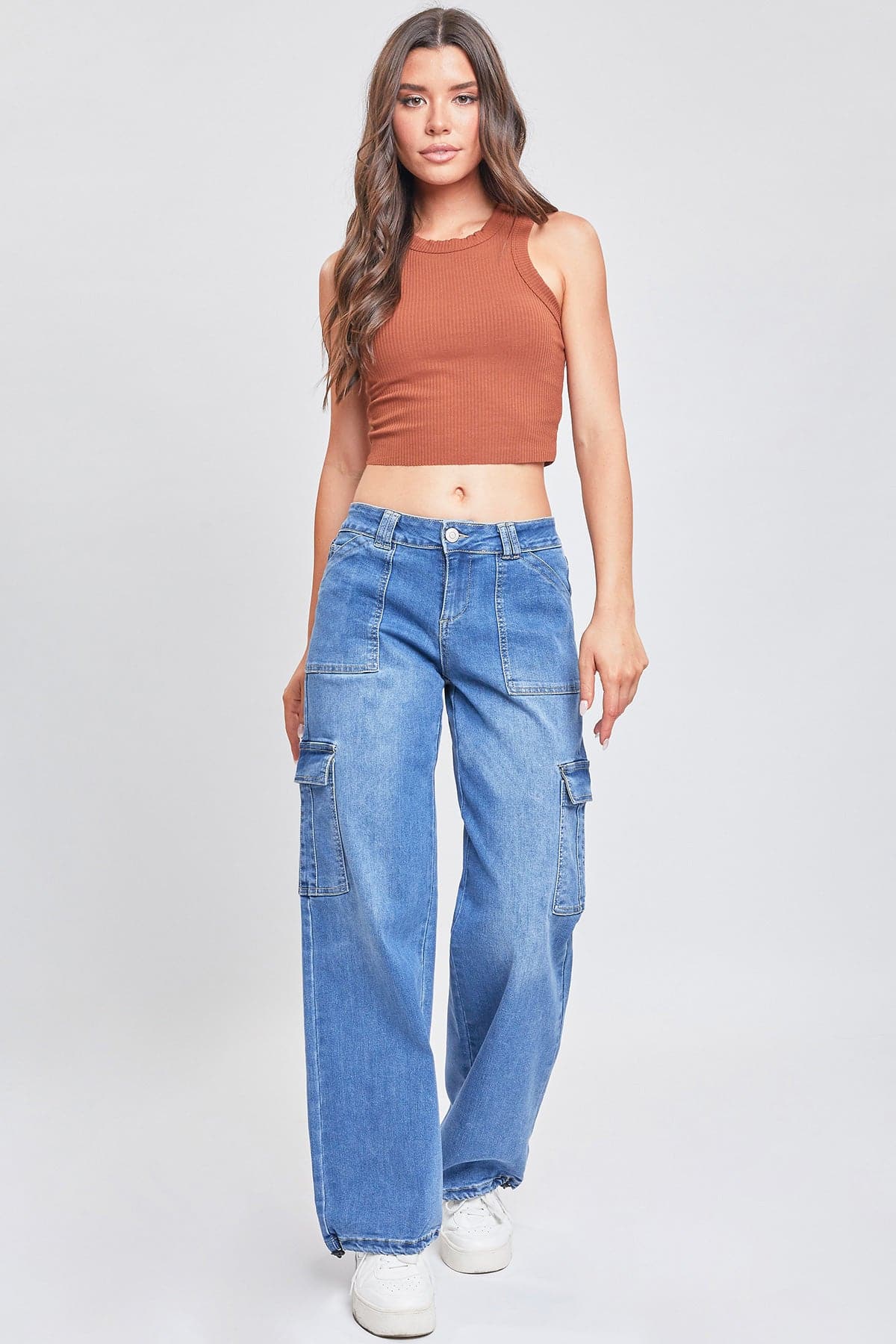 Cargo Jeans with Bungee Hem