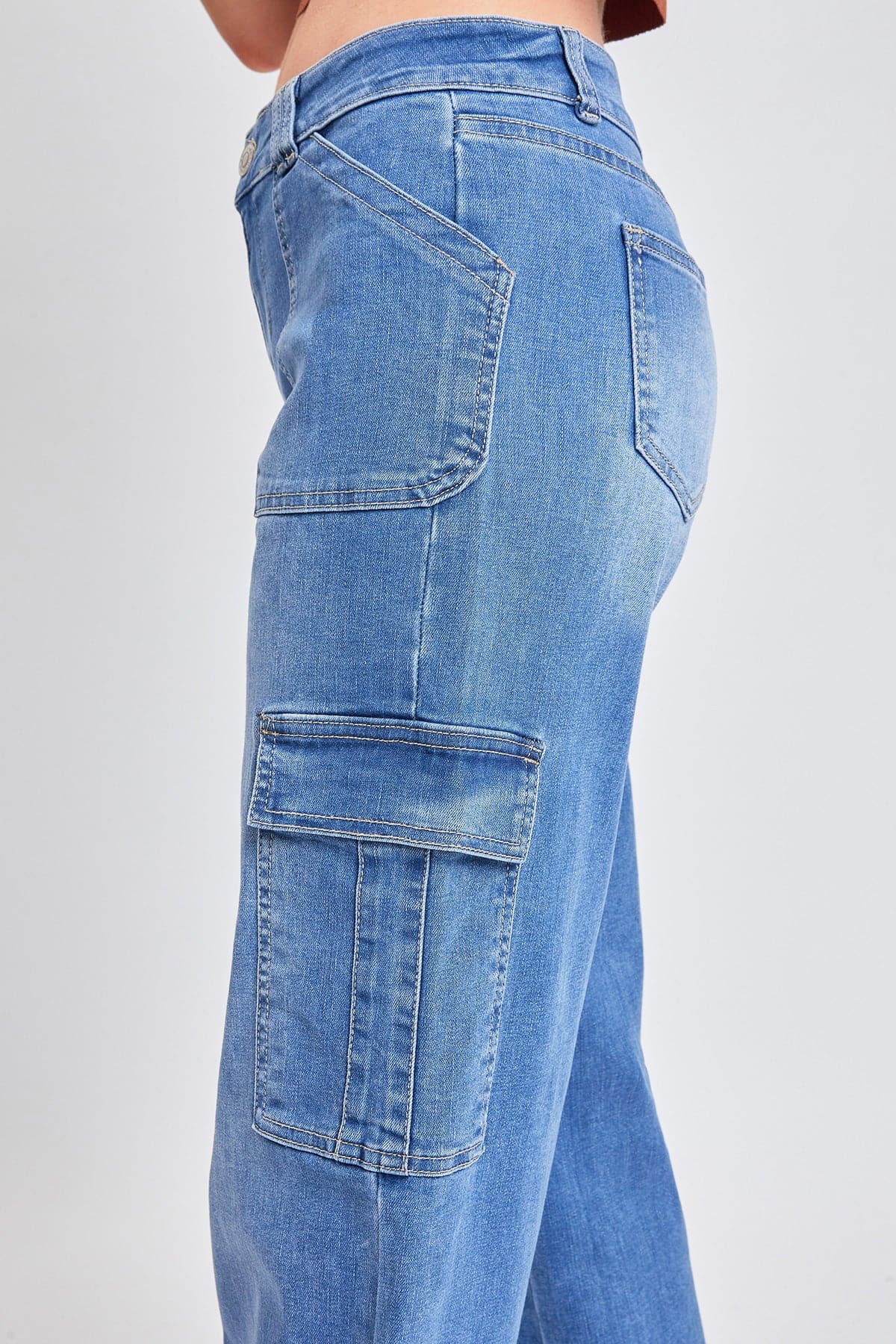 Cargo Jeans with Bungee Hem
