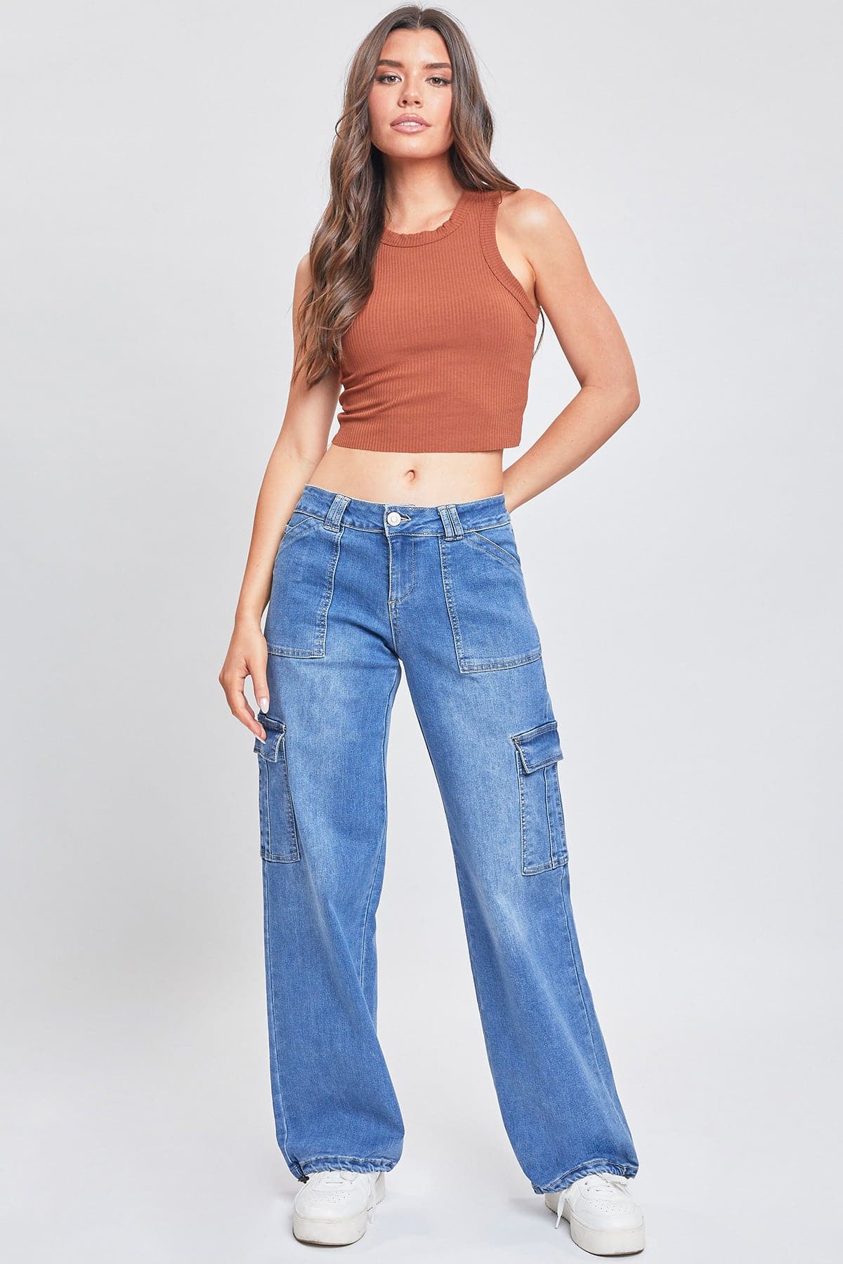 Cargo Jeans with Bungee Hem
