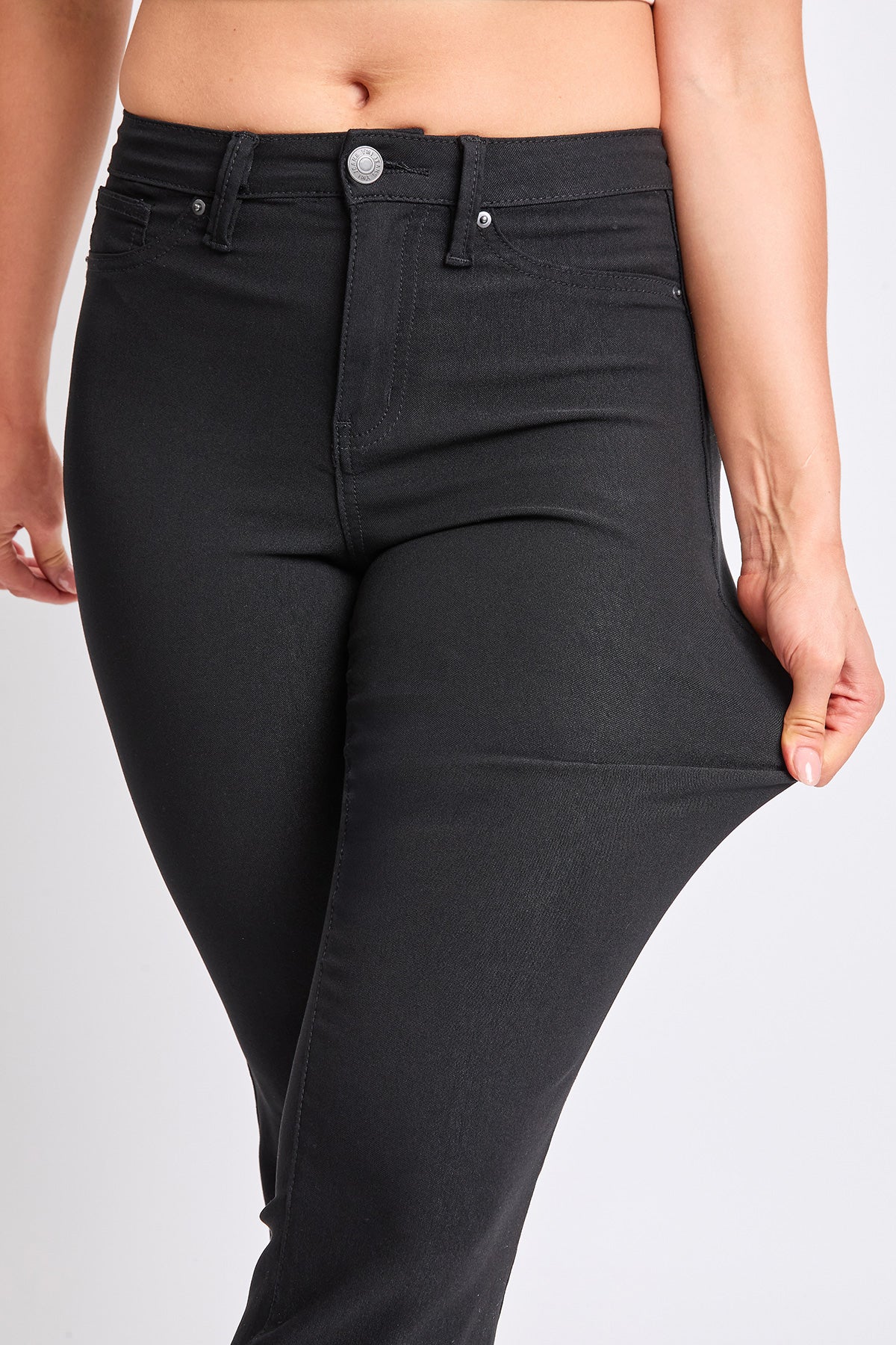 Hyperstretch Cropped Kick Flare Leg Pants