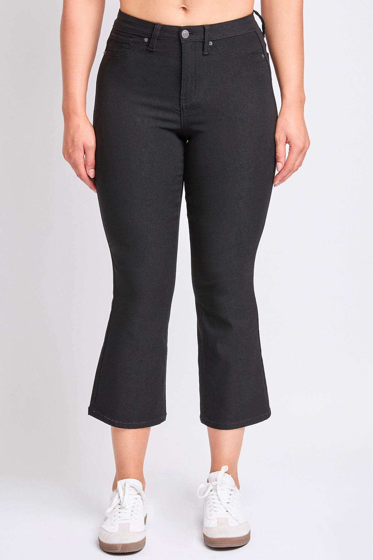 Hyperstretch Cropped Kick Flare Leg Pants