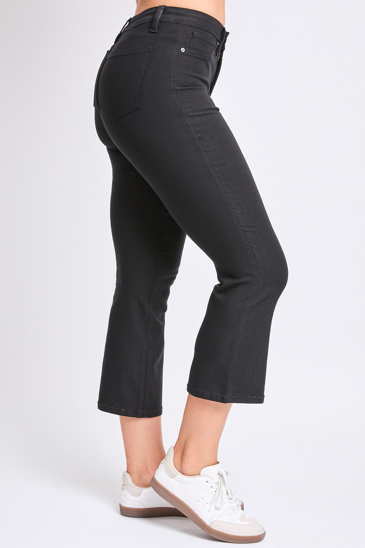 Hyperstretch Cropped Kick Flare Leg Pants