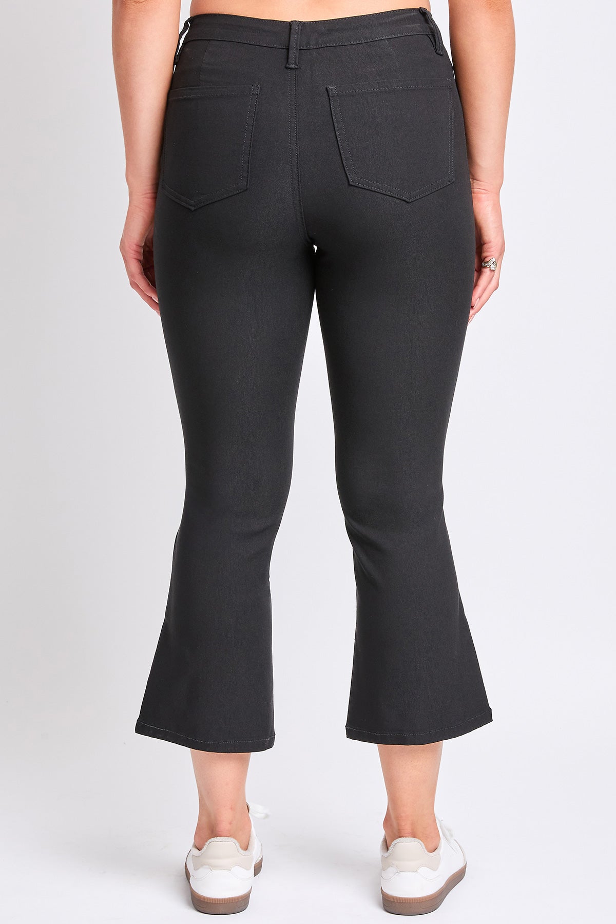 Hyperstretch Cropped Kick Flare Leg Pants