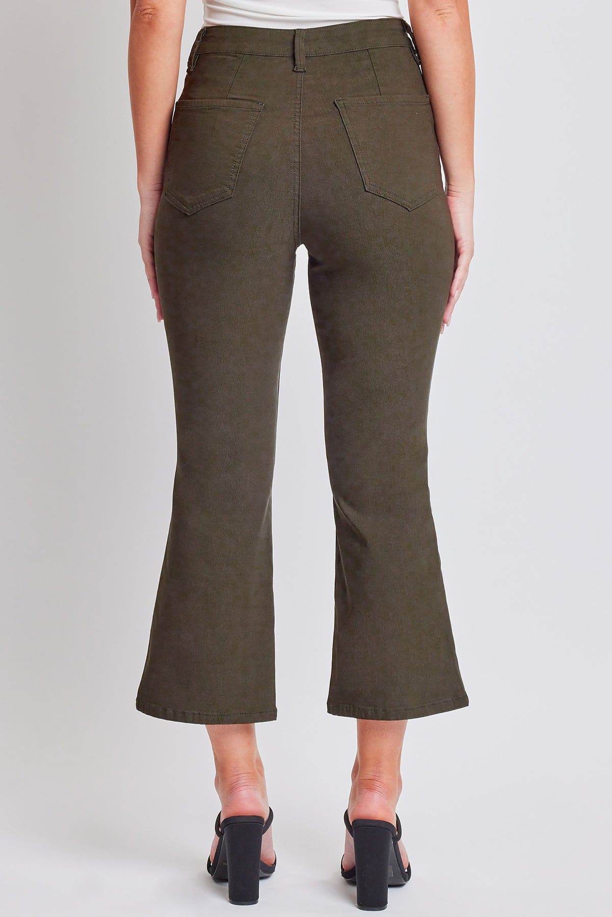 Hyperstretch Cropped Kick Flare Leg Pants