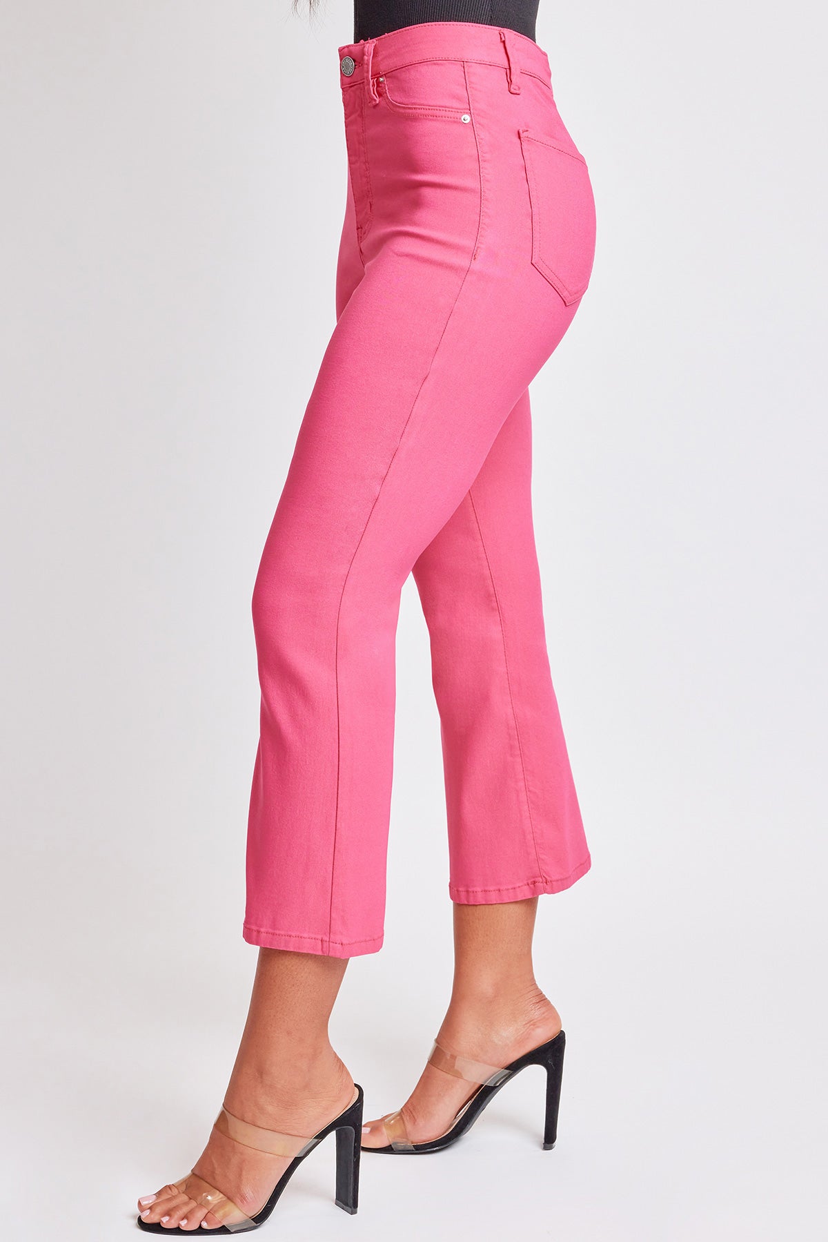 Hyperstretch Cropped Kick Flare Leg Pants