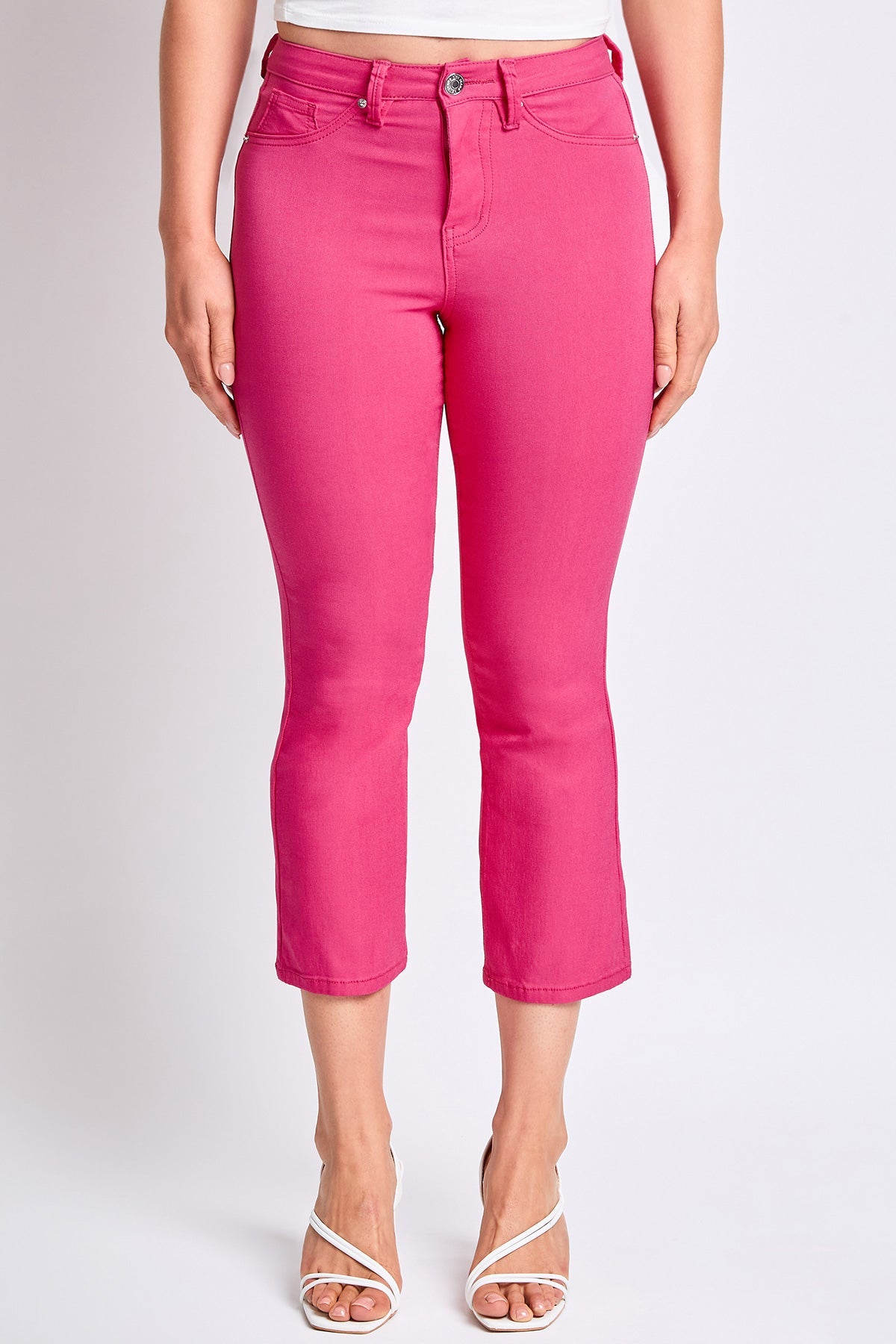 Hyperstretch Cropped Kick Flare Leg Pants