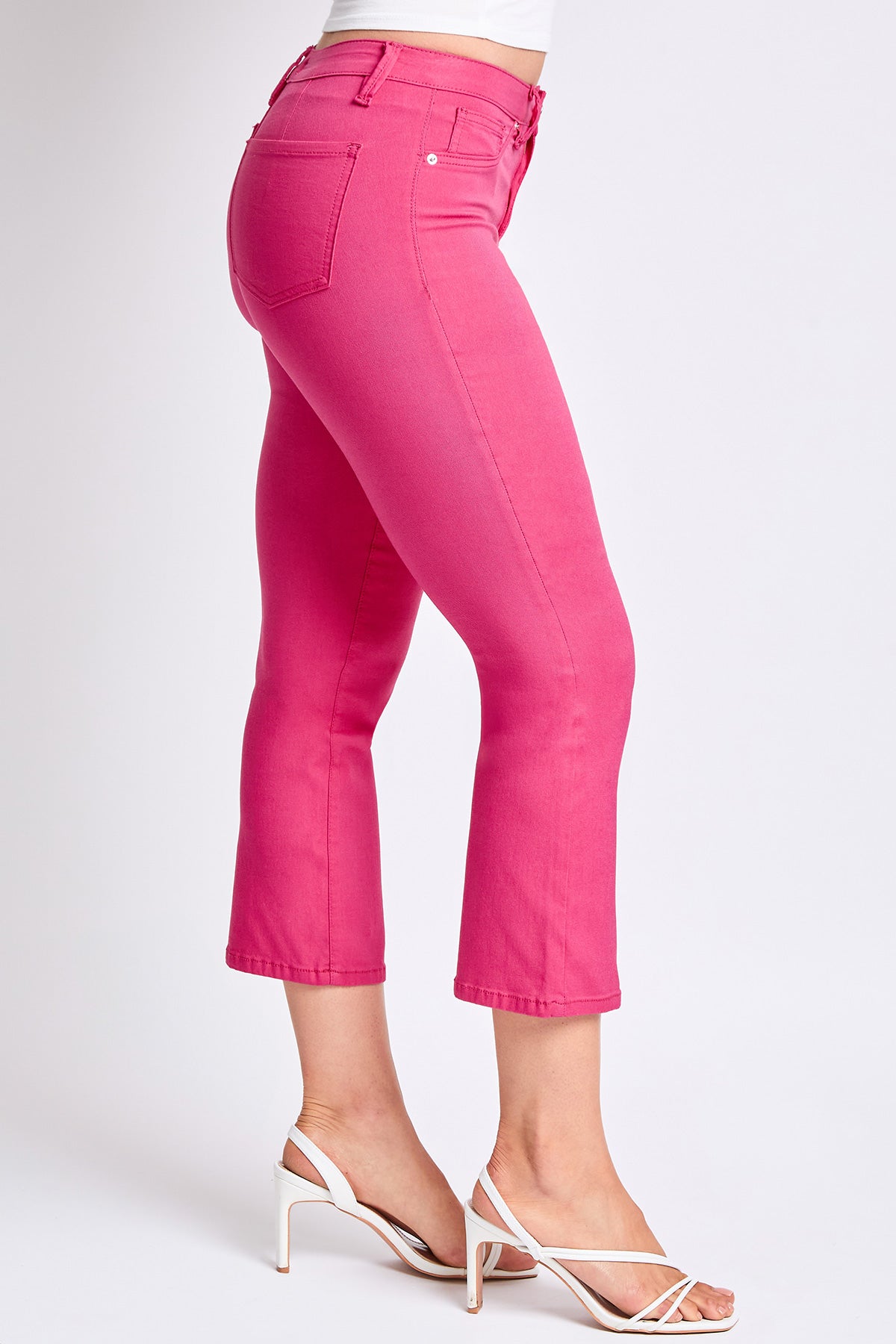 Hyperstretch Cropped Kick Flare Leg Pants